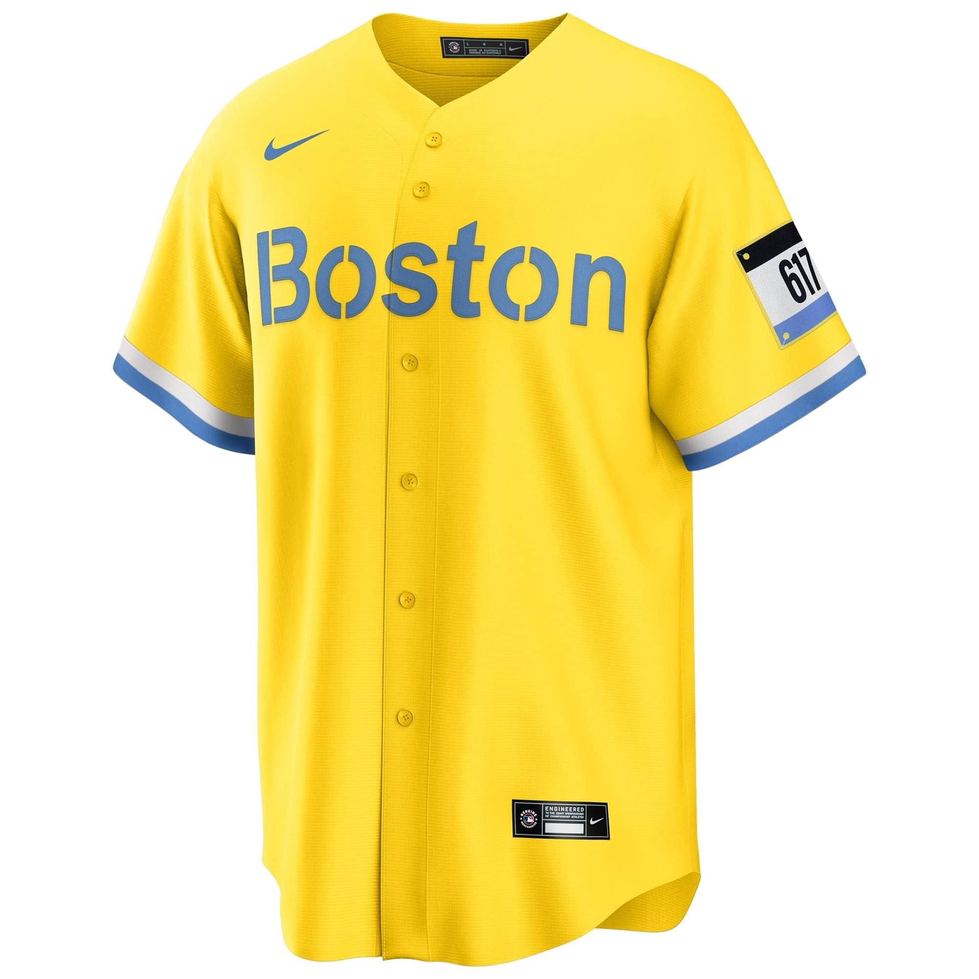 Boston Red Sox Nike MLB City Connect Jersey - Yellow