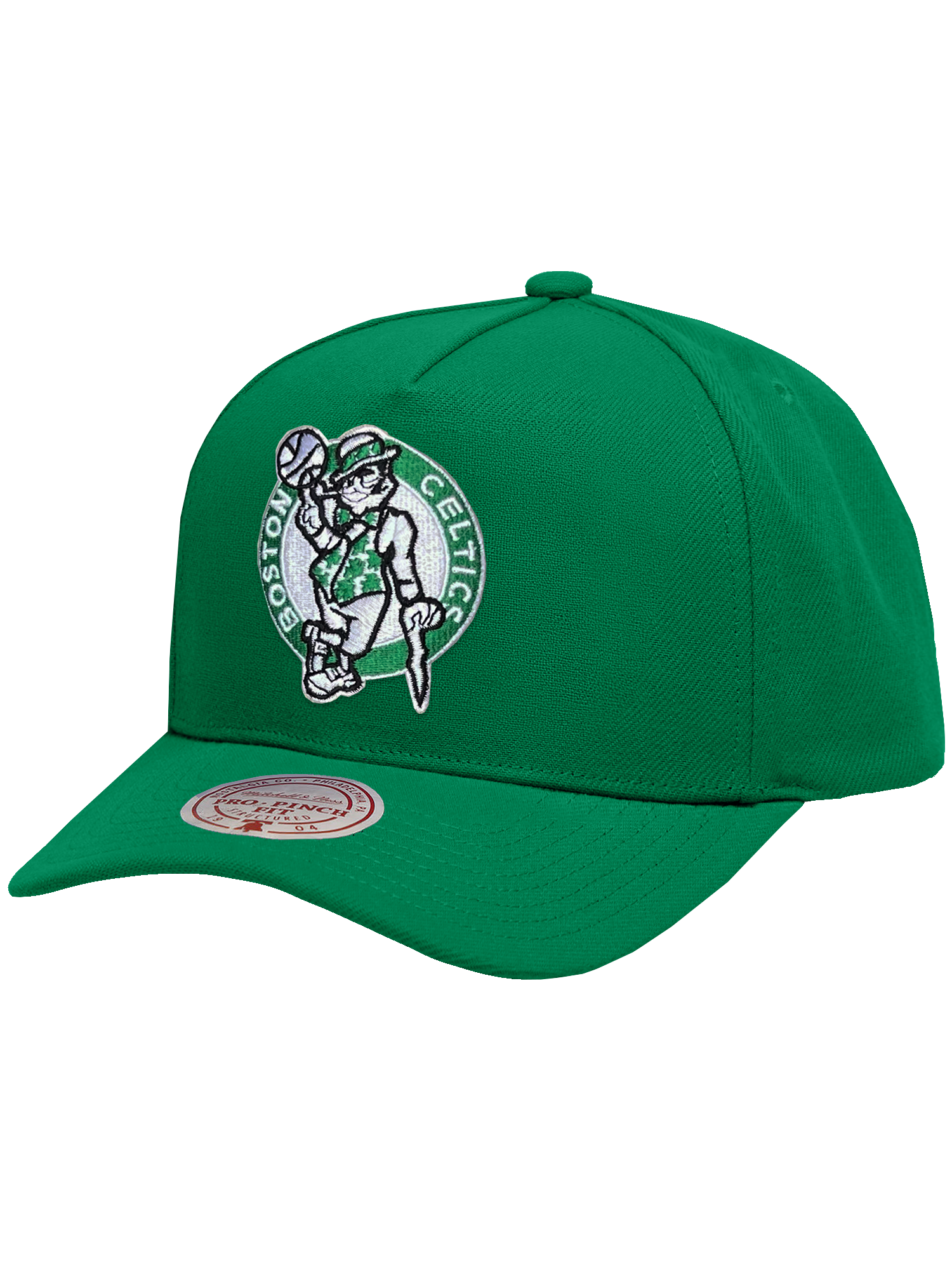 Boston Celtics Mitchell & Ness NBA HWC Pro Pinch Snapback Hat - Green