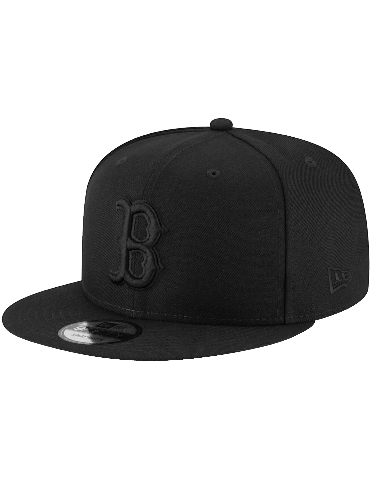 Boston Red Sox New Era MLB Black On Black 9FIFTY Snapback Hat