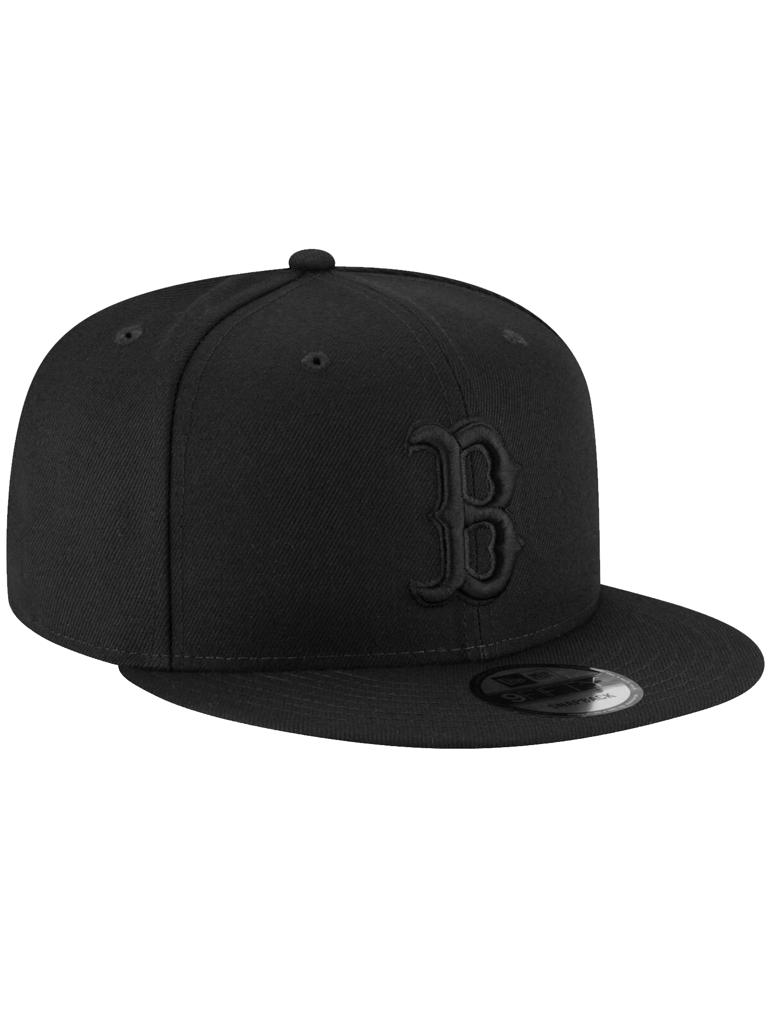 Boston Red Sox New Era MLB Black On Black 9FIFTY Snapback Hat