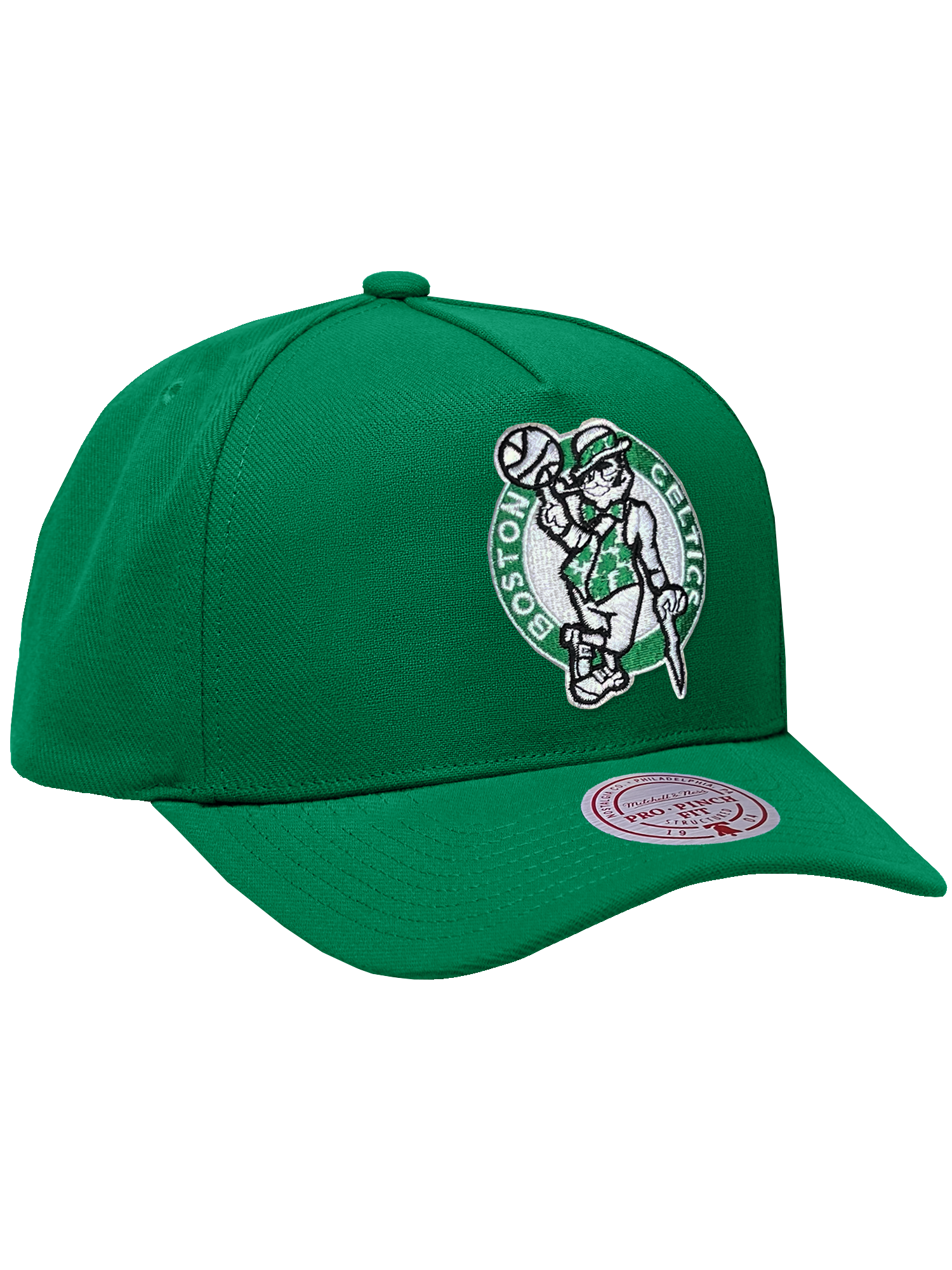 Boston Celtics Mitchell & Ness NBA HWC Pro Pinch Snapback Hat - Green