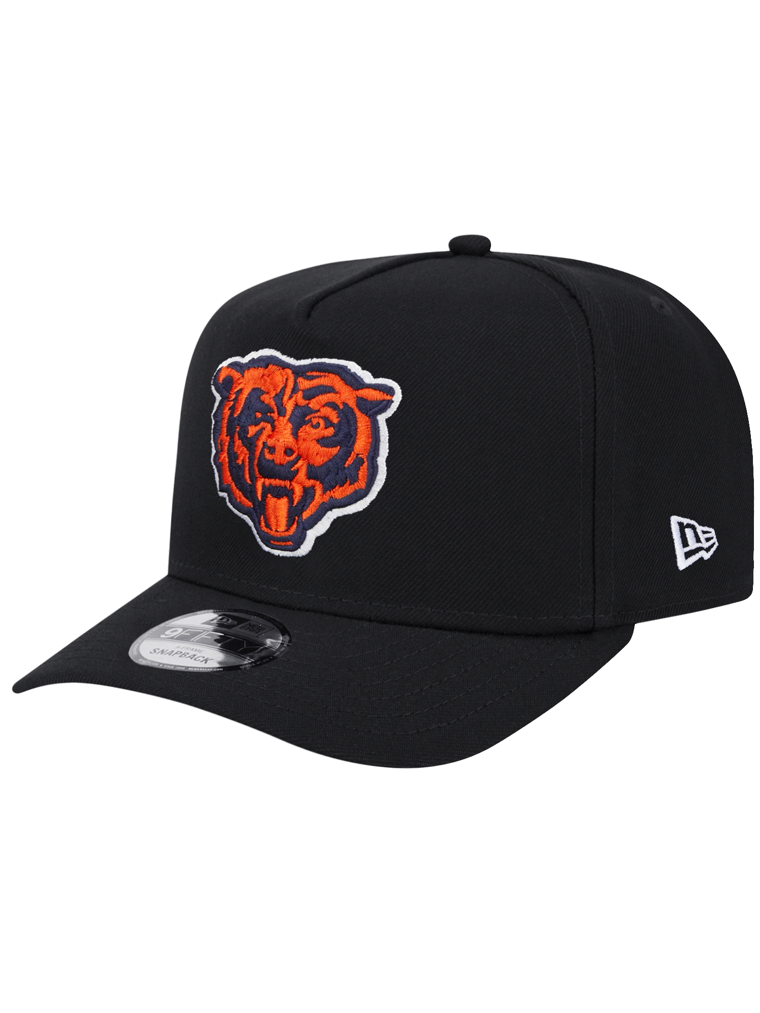 Chicago Bears New Era NFL Team 9FIFTY A-Frame Pre-Curved Snapback Hat - Black