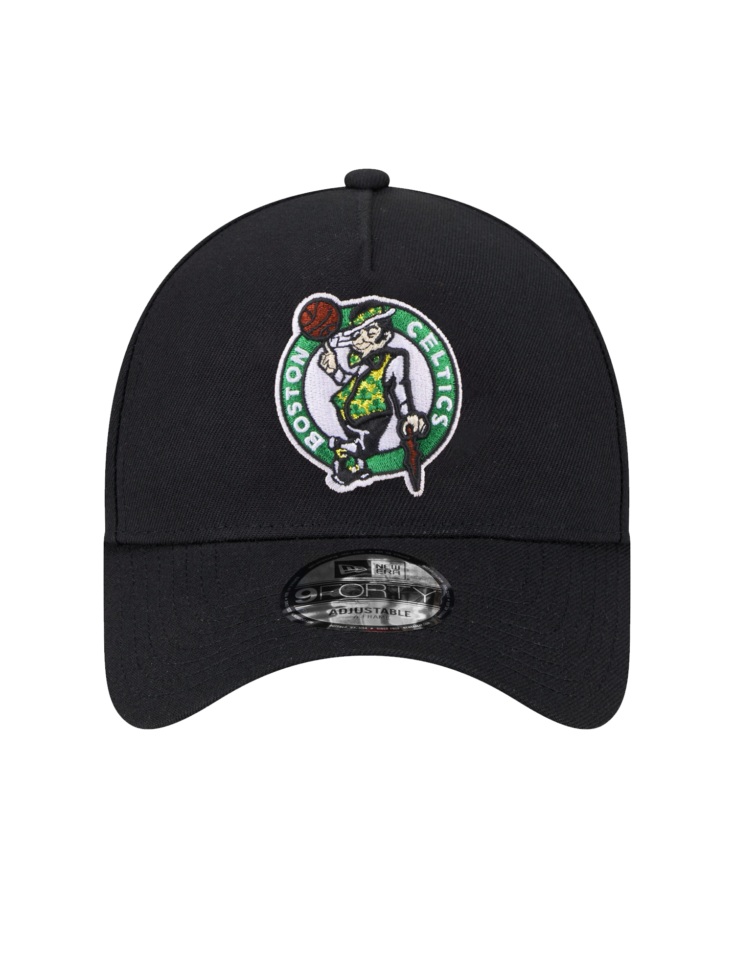 Boston Celtics New Era NBA Team 9FORTY A-Frame Snapback Hat - Black