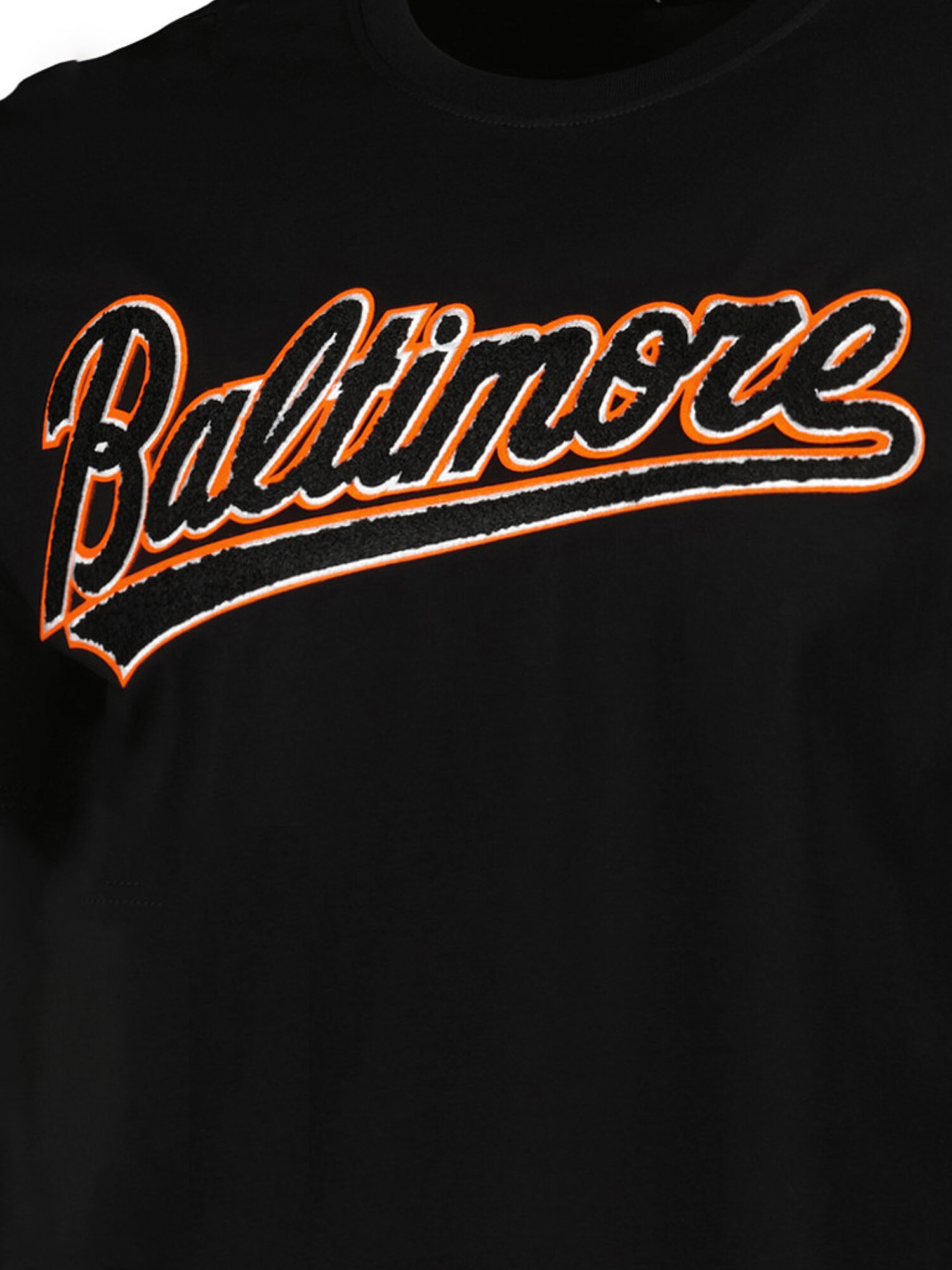 Baltimore Orioles Pro Standard MLB Classic Chenille T-Shirt - Black