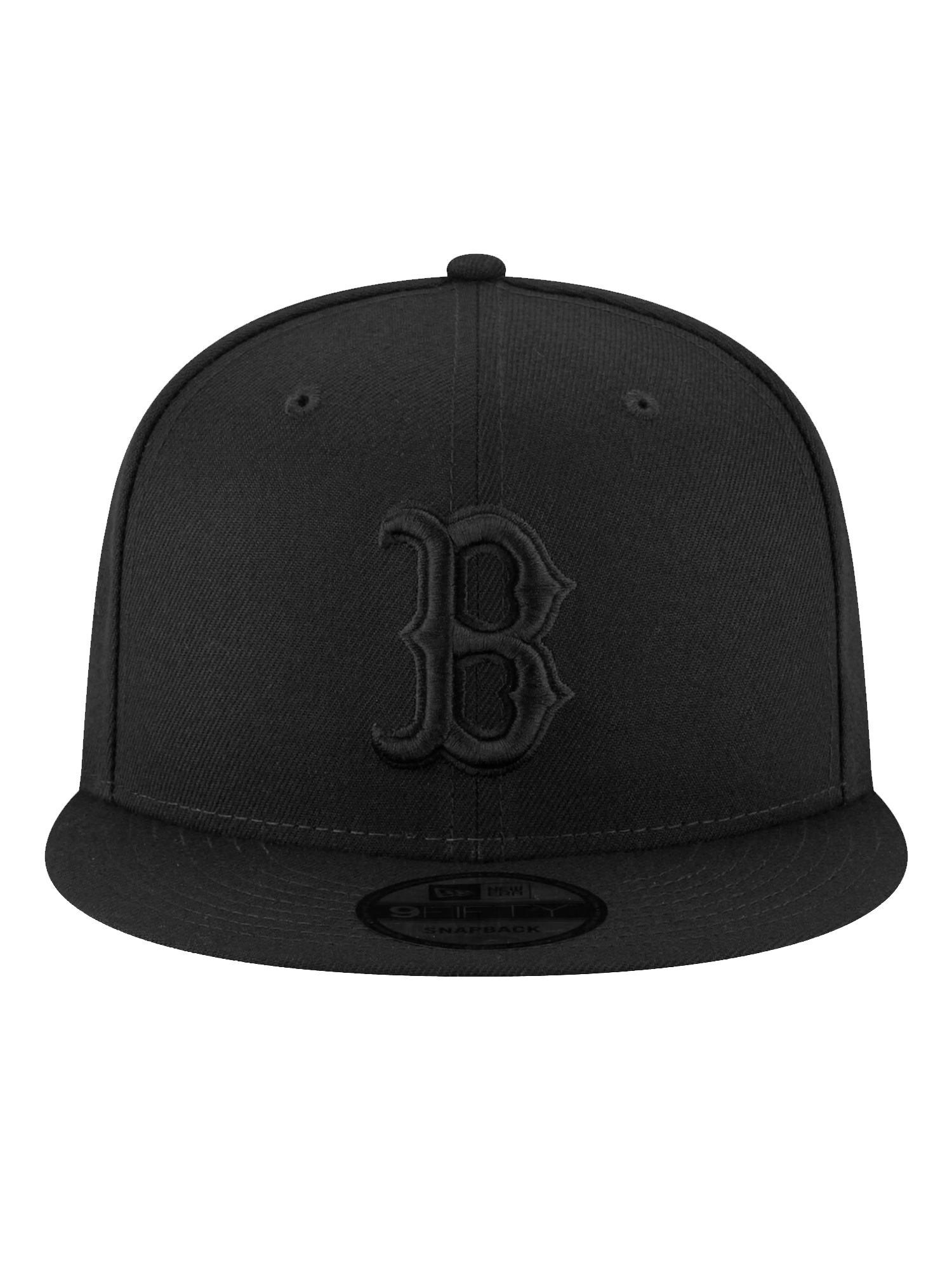 Boston Red Sox New Era MLB Black On Black 9FIFTY Snapback Hat