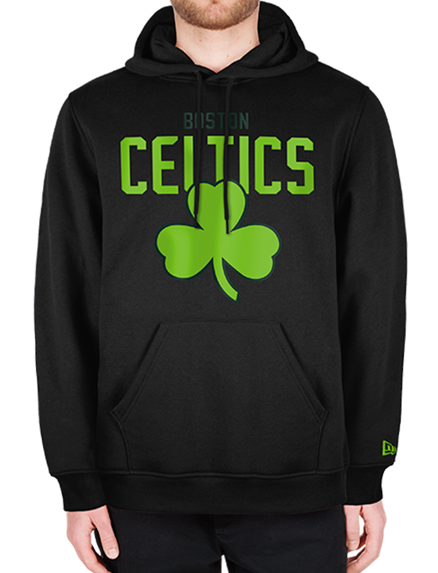 Boston Celtics New Era NBA 24-25 City Edition Hoodie Jumper - Black