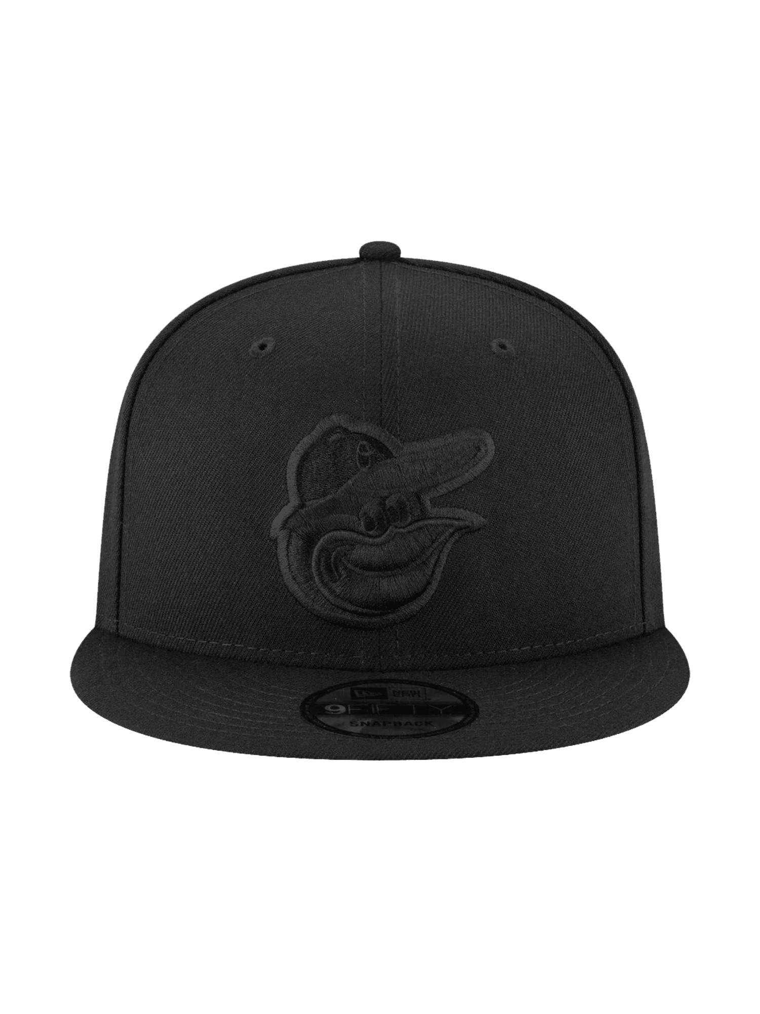 Baltimore Orioles New Era MLB Black On Black 9FIFTY Snapback Hat