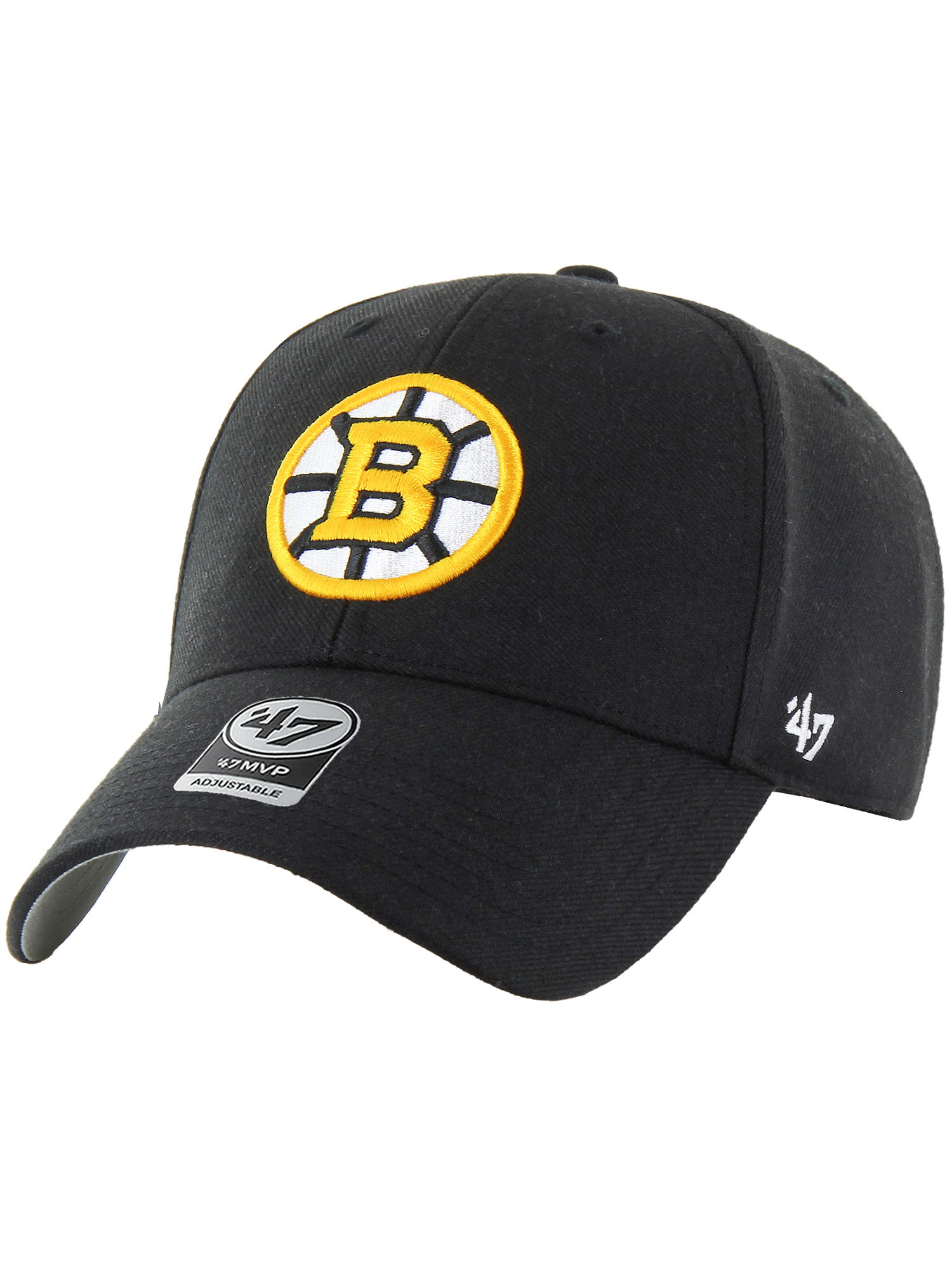 Boston Bruins '47 NHL Wordmark Hit MVP Snapback Hat - Black