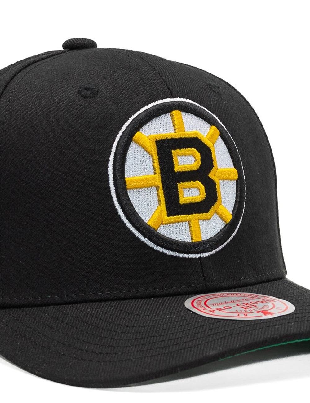 Boston Bruins Mitchell & Ness NHL Team 2.0 Pro Crown Snapback Hat - Black