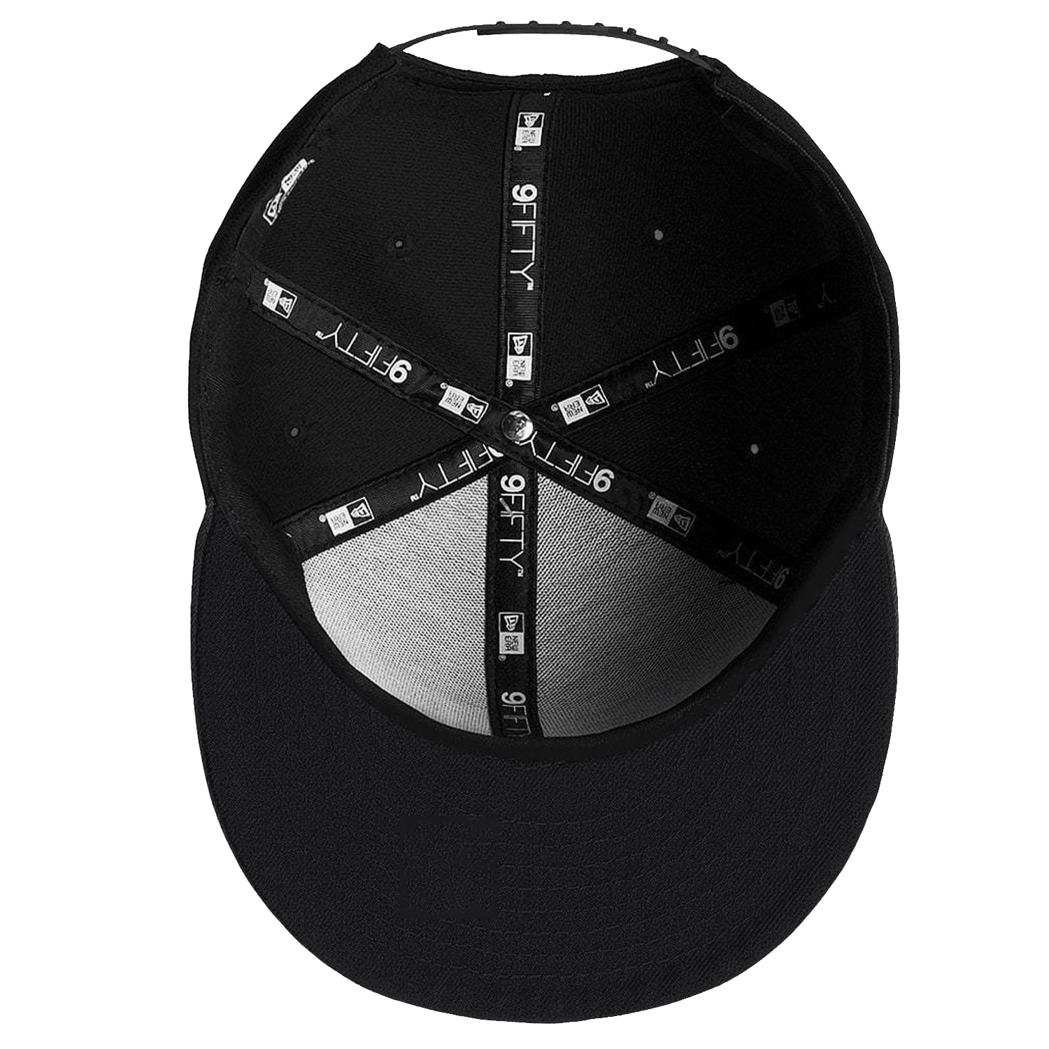 Milwaukee Bucks New Era NBA Black & White 9FIFTY Pre-Curved Snapback Hat