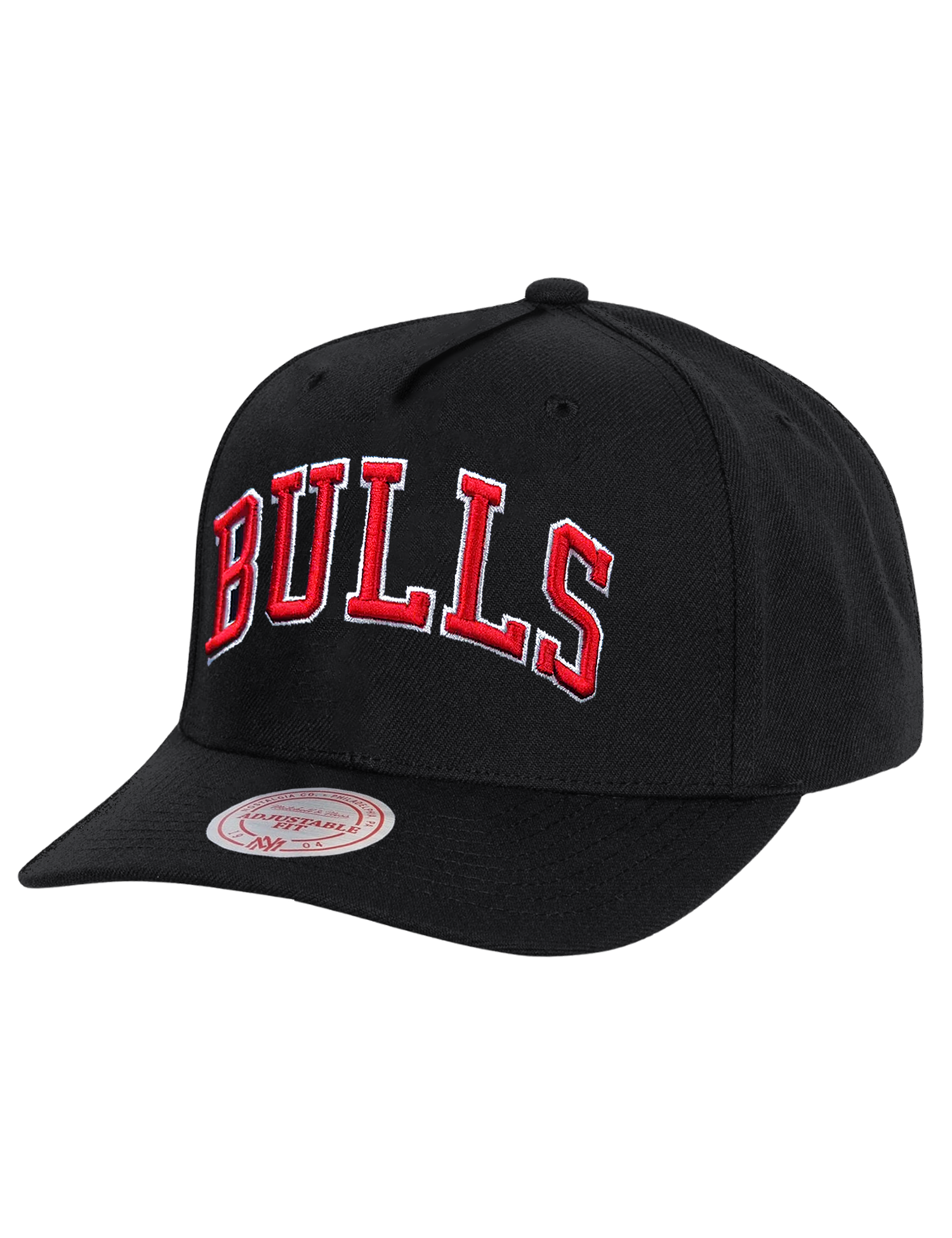 Chicago Bulls Mitchell & Ness NBA Wordmark MVP Snapback Hat - Black