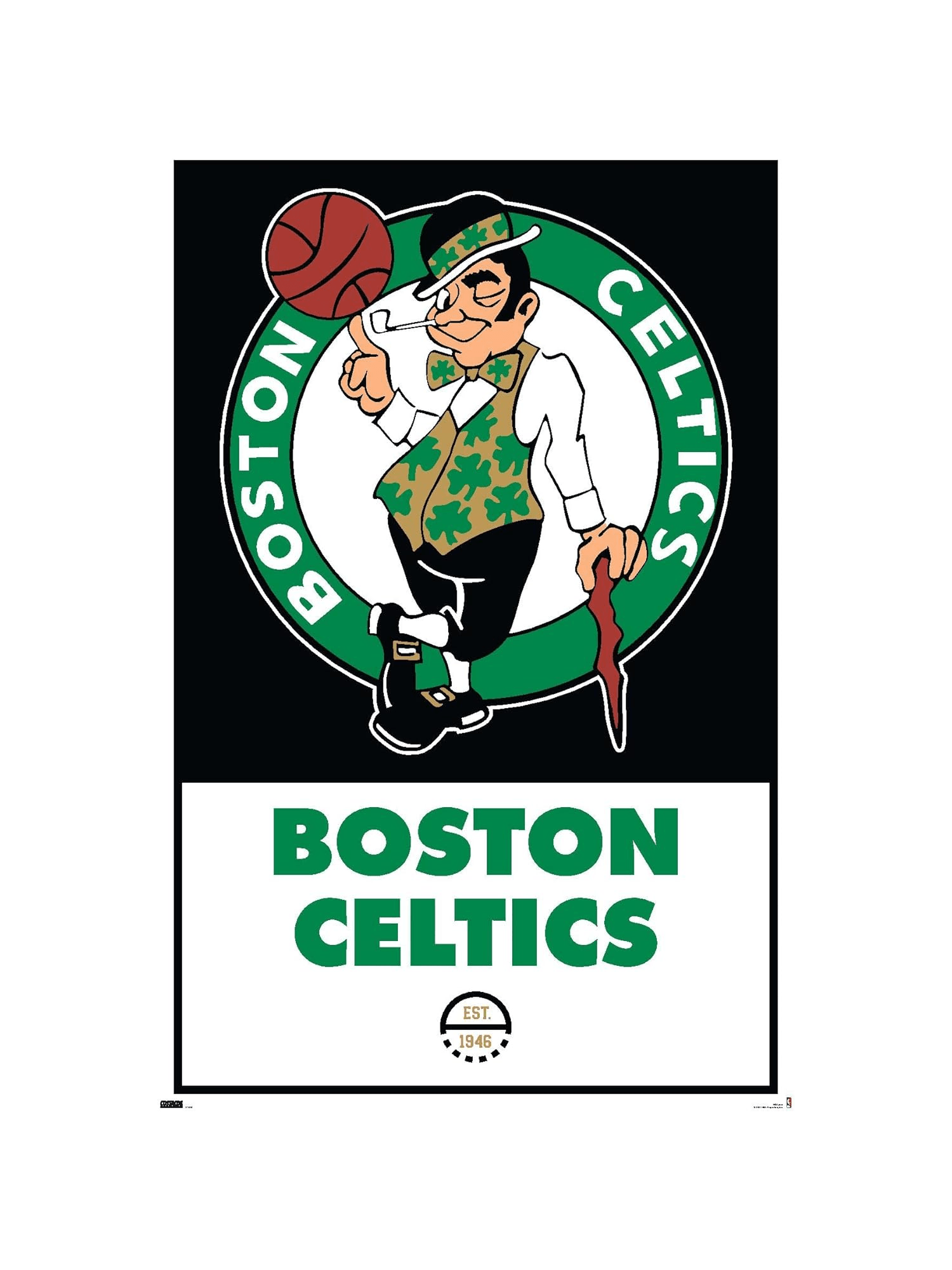 Boston Celtics Trends NBA 61 x 91.5cm Logo Poster