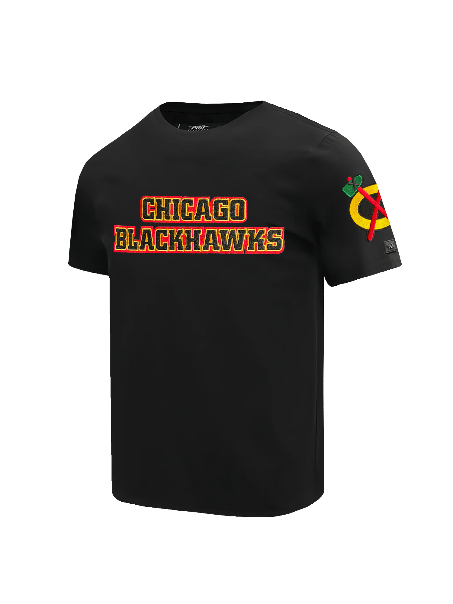 Chicago Blackhawks Pro Standard NHL Classic Chenille T-Shirt - Black