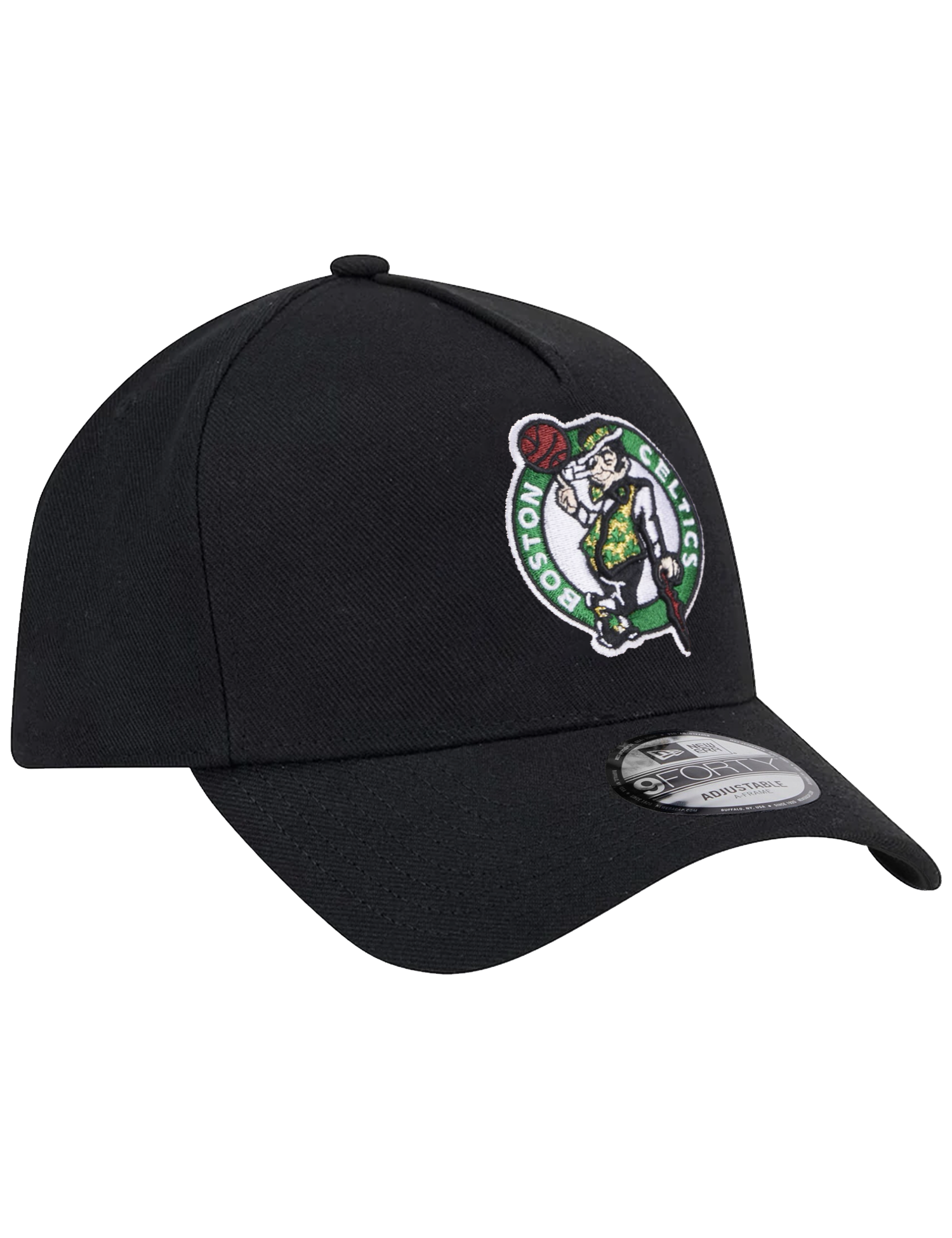 Boston Celtics New Era NBA Team 9FORTY A-Frame Snapback Hat - Black