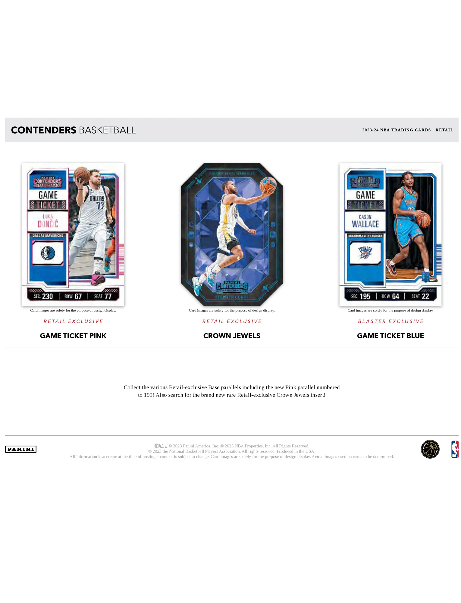 2023-24 NBA Panini Contenders Basketball Trading Card Blaster Box