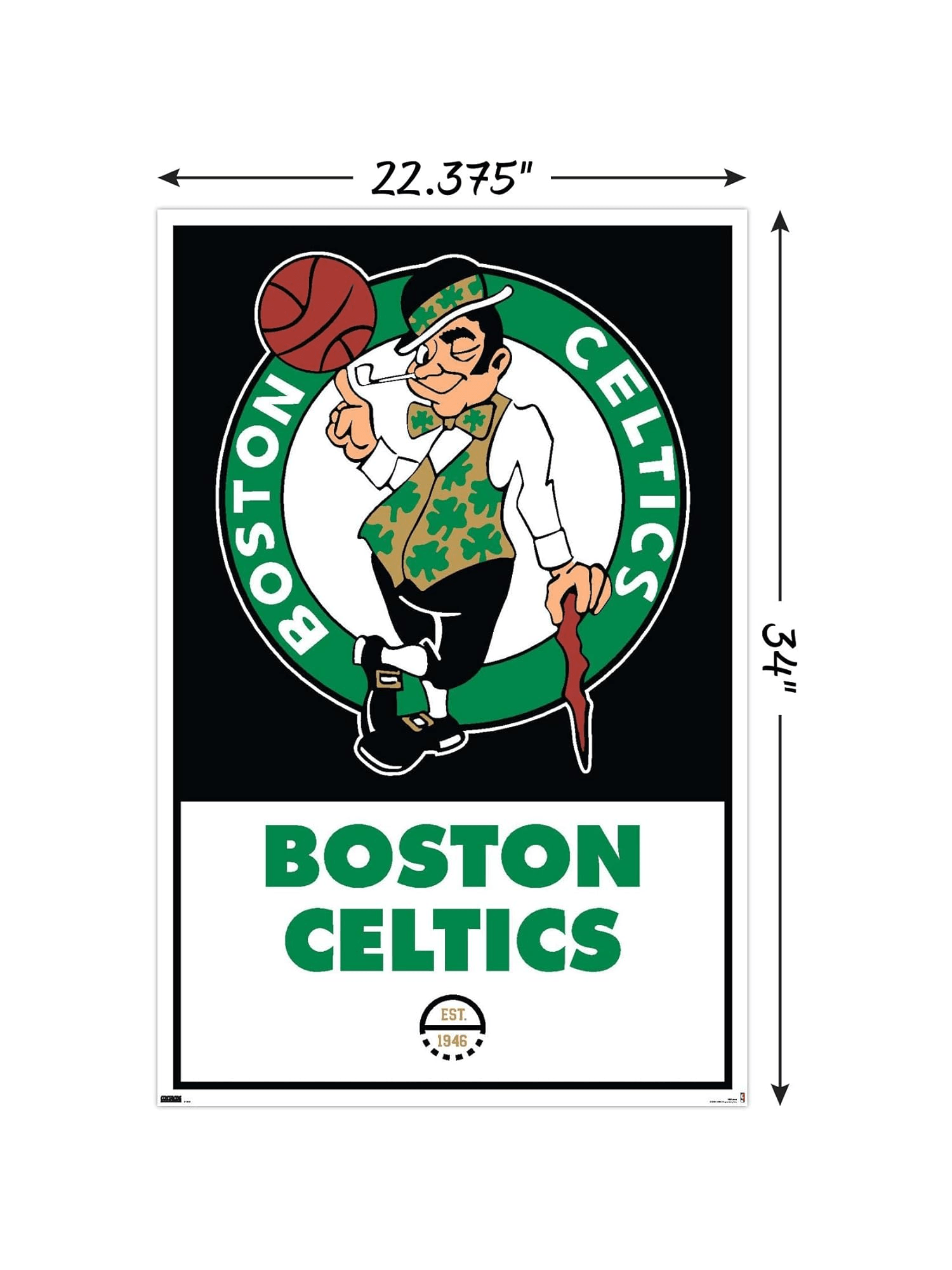 Boston Celtics Trends NBA 61 x 91.5cm Logo Poster