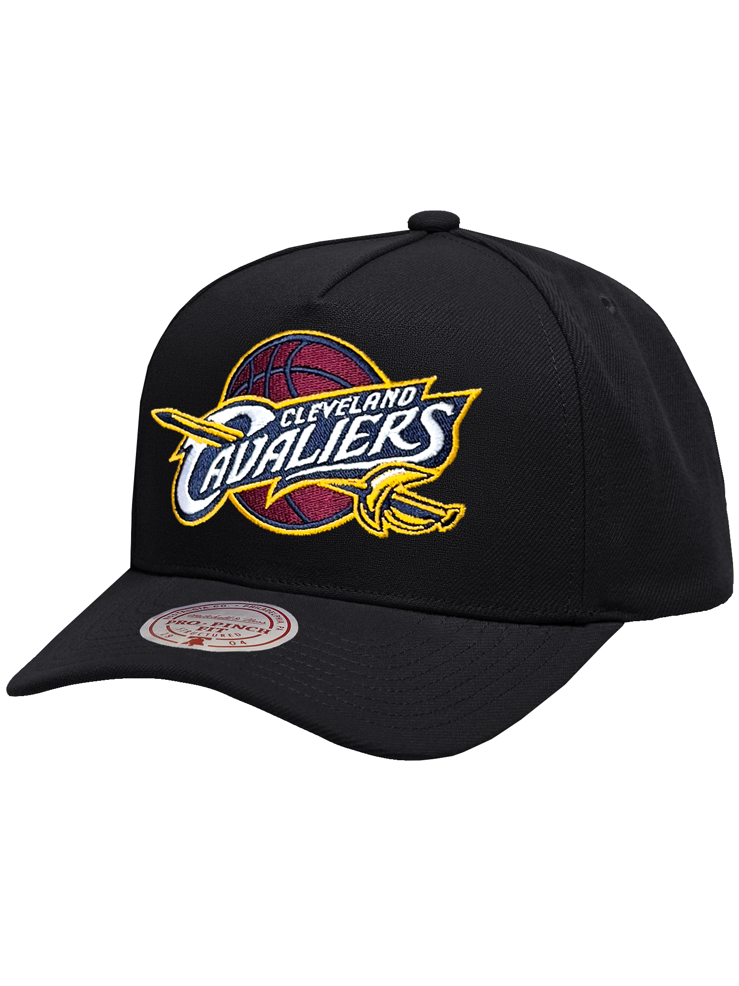 Cleveland Cavaliers Mitchell & Ness NBA HWC Pro Pinch Snapback Hat - Black