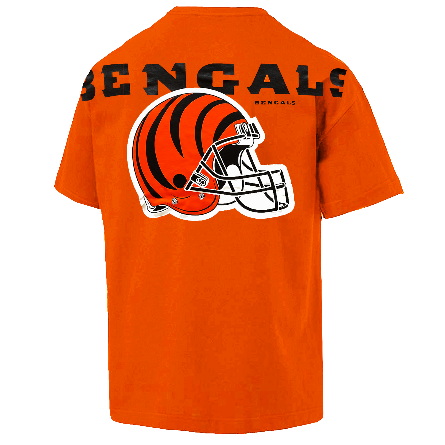 Cincinnati Bengals New Era NFL Logo Select Oversized T-Shirt - Orange