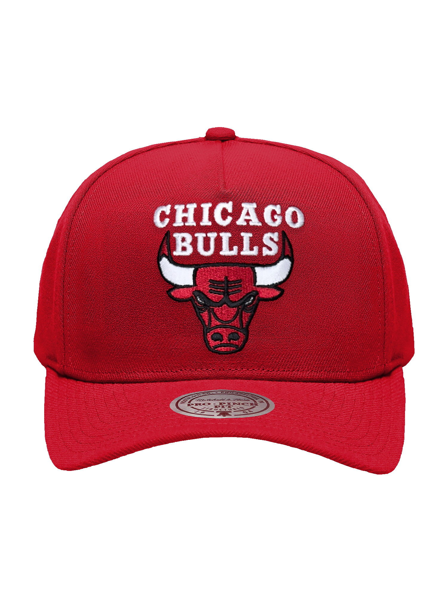 Chicago Bulls Mitchell & Ness NBA HWC Pro Pinch Snapback Hat - Red