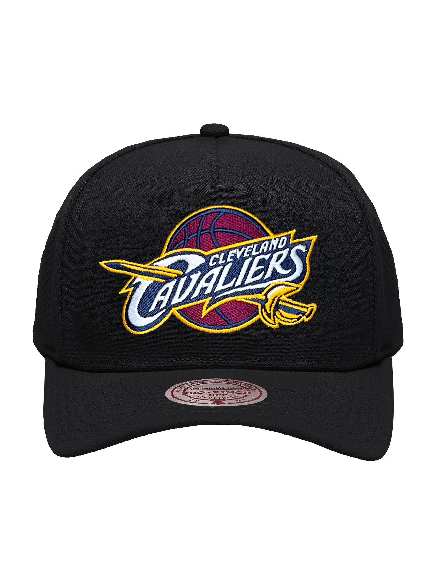 Cleveland Cavaliers Mitchell & Ness NBA HWC Pro Pinch Snapback Hat - Black