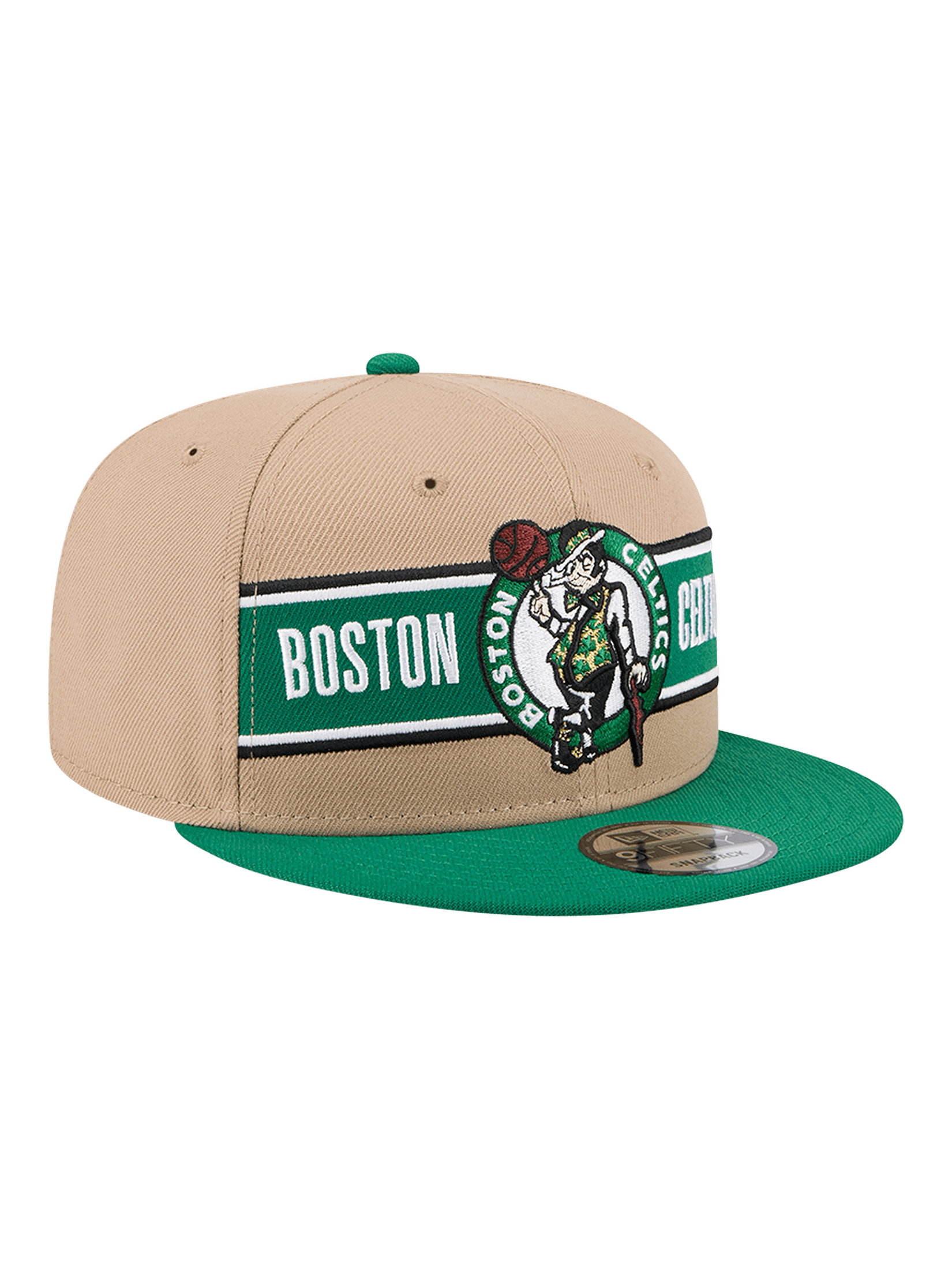 Youths Boston Celtics New Era NBA 24 Draft 9FIFTY Snapback Hat - Tan