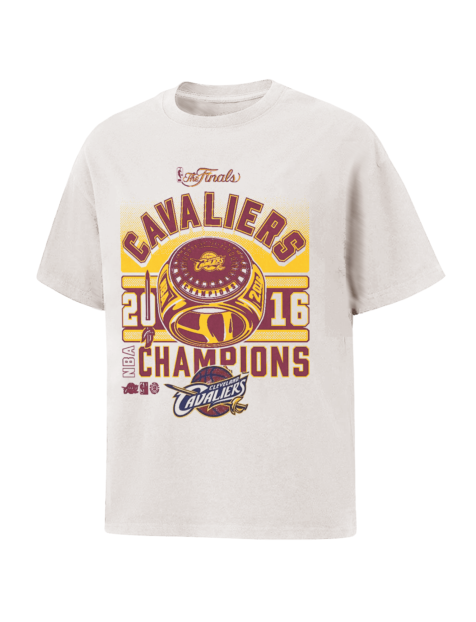 Cleveland Cavaliers Mitchell & Ness NBA 16 Ring Vintage T-Shirt - White