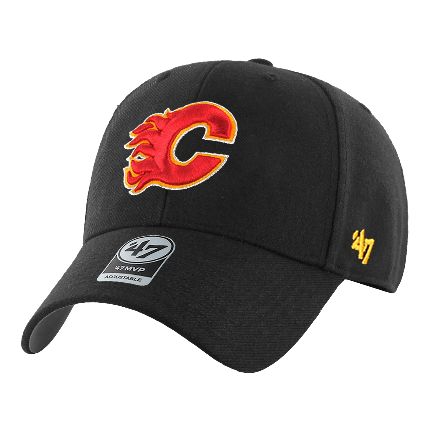 Calgary Flames '47 NHL Team MVP Adjustable Hat - Black