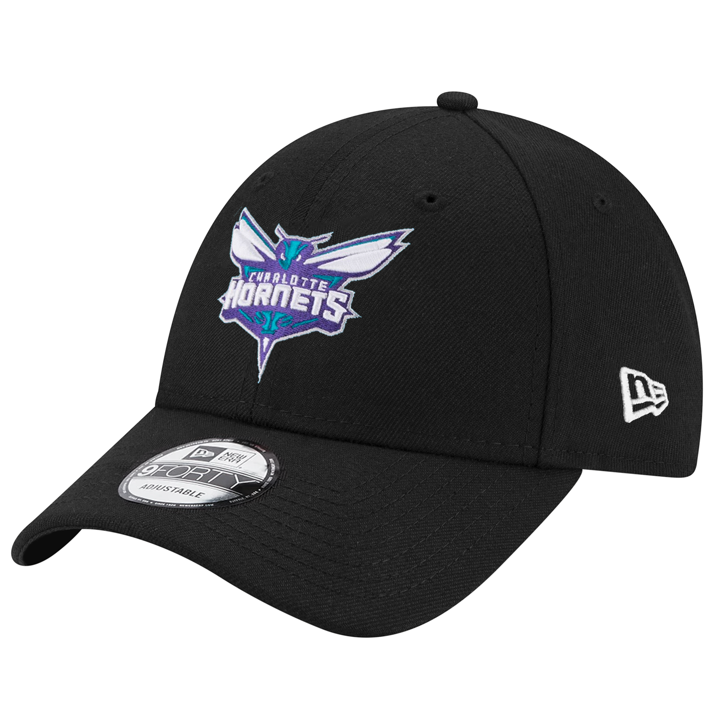 Charlotte Hornets New Era NBA Team 9FORTY Snapback Hat - Black