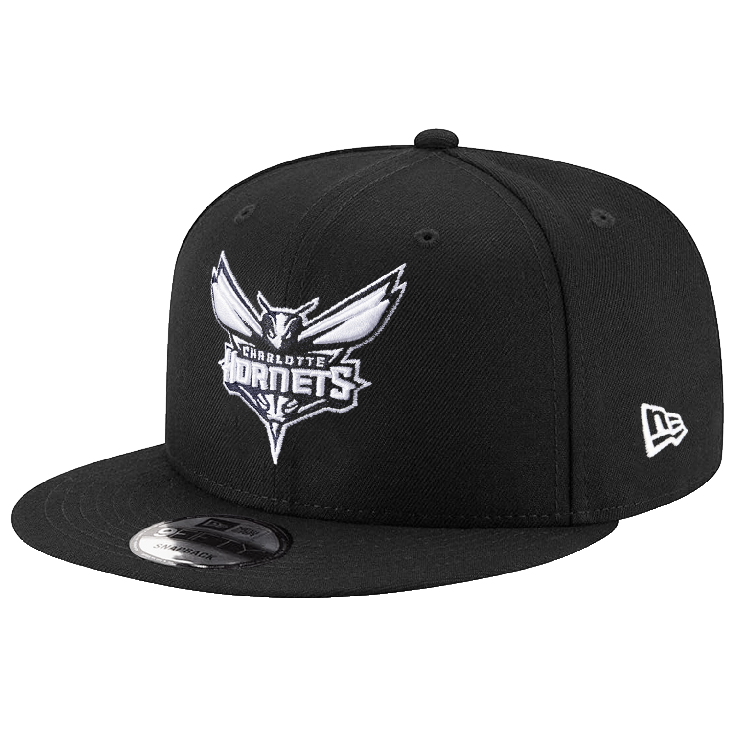 Charlotte Hornets New Era NBA Black & White 9FIFTY Snapback Hat