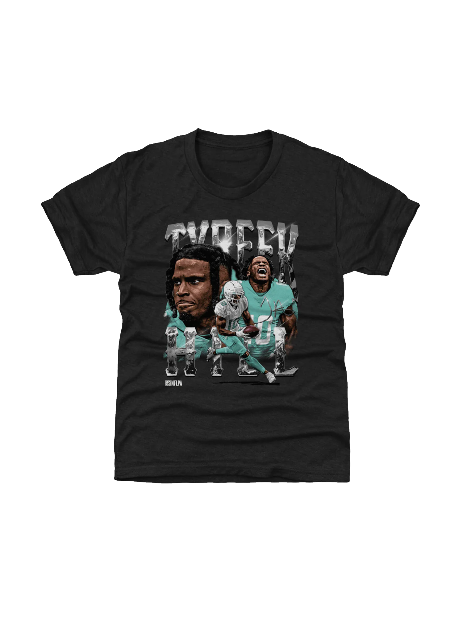 Youths Tyreek Hill Miami Dolphins 500 Level NFL Homage T-Shirt - Tri Black