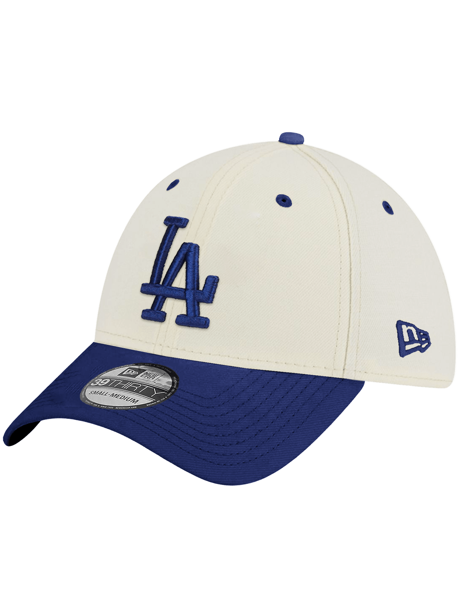 Los Angeles Dodgers New Era MLB 2T Team 39THIRTY Stretch-Fit Hat - Chrome