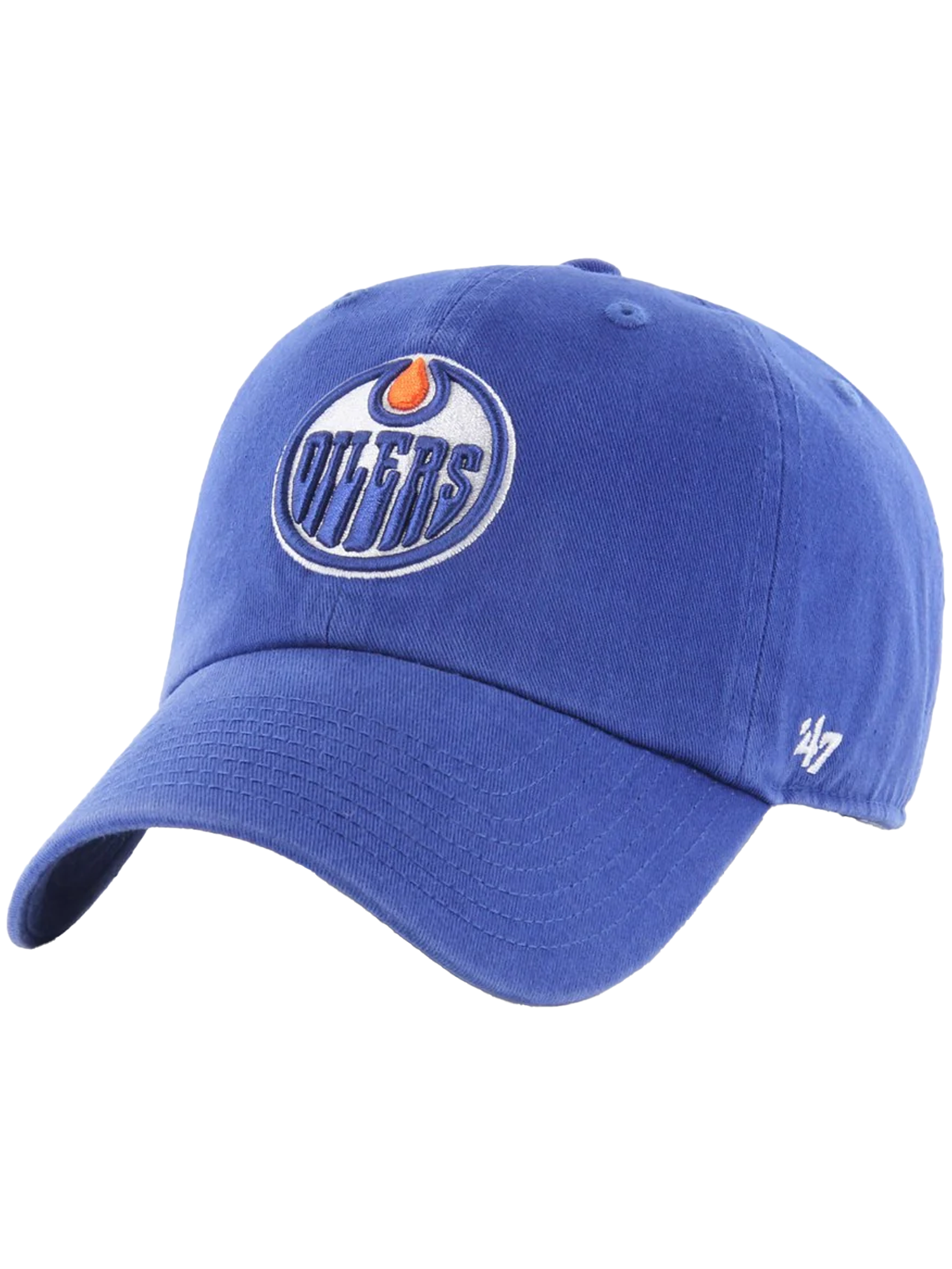 Edmonton Oilers '47 NHL Team Clean Up Strapback Hat - Blue