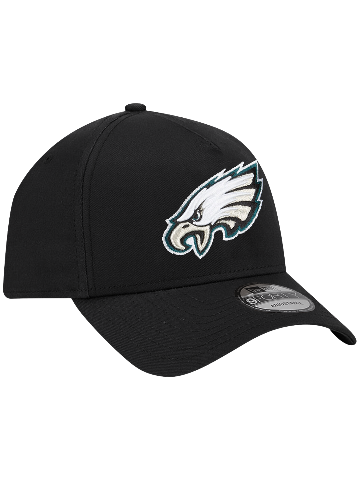 Philadelphia Eagles New Era NFL Team 9FORTY A-Frame Snapback Hat - Black