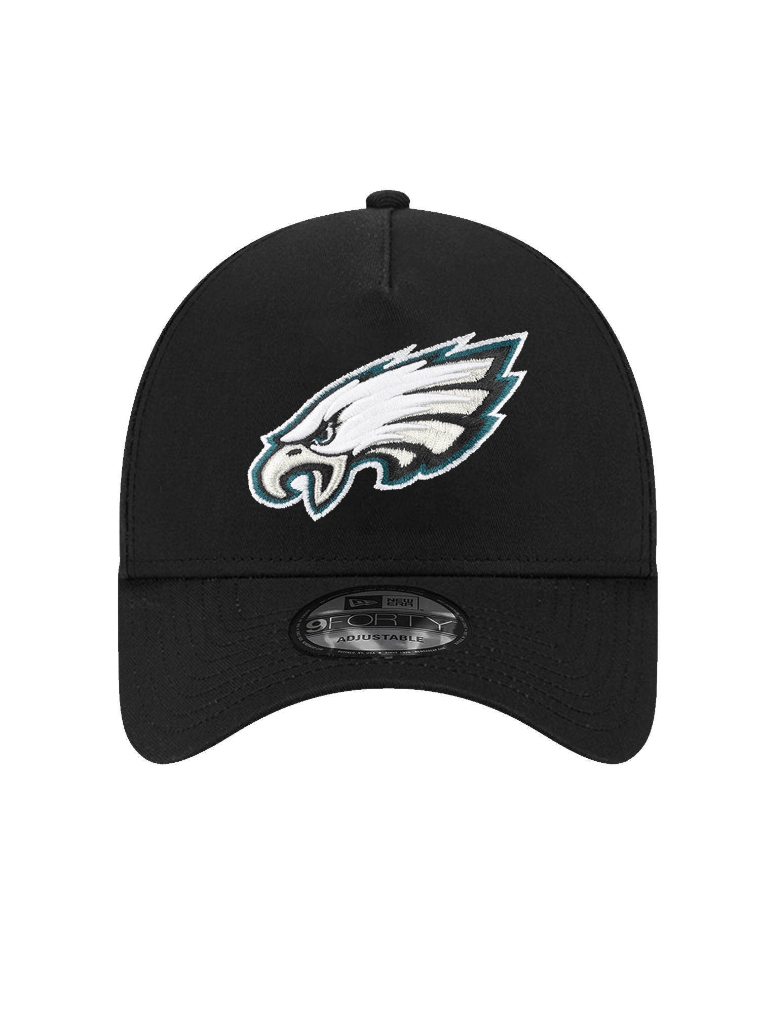 Philadelphia Eagles New Era NFL Team 9FORTY A-Frame Snapback Hat - Black