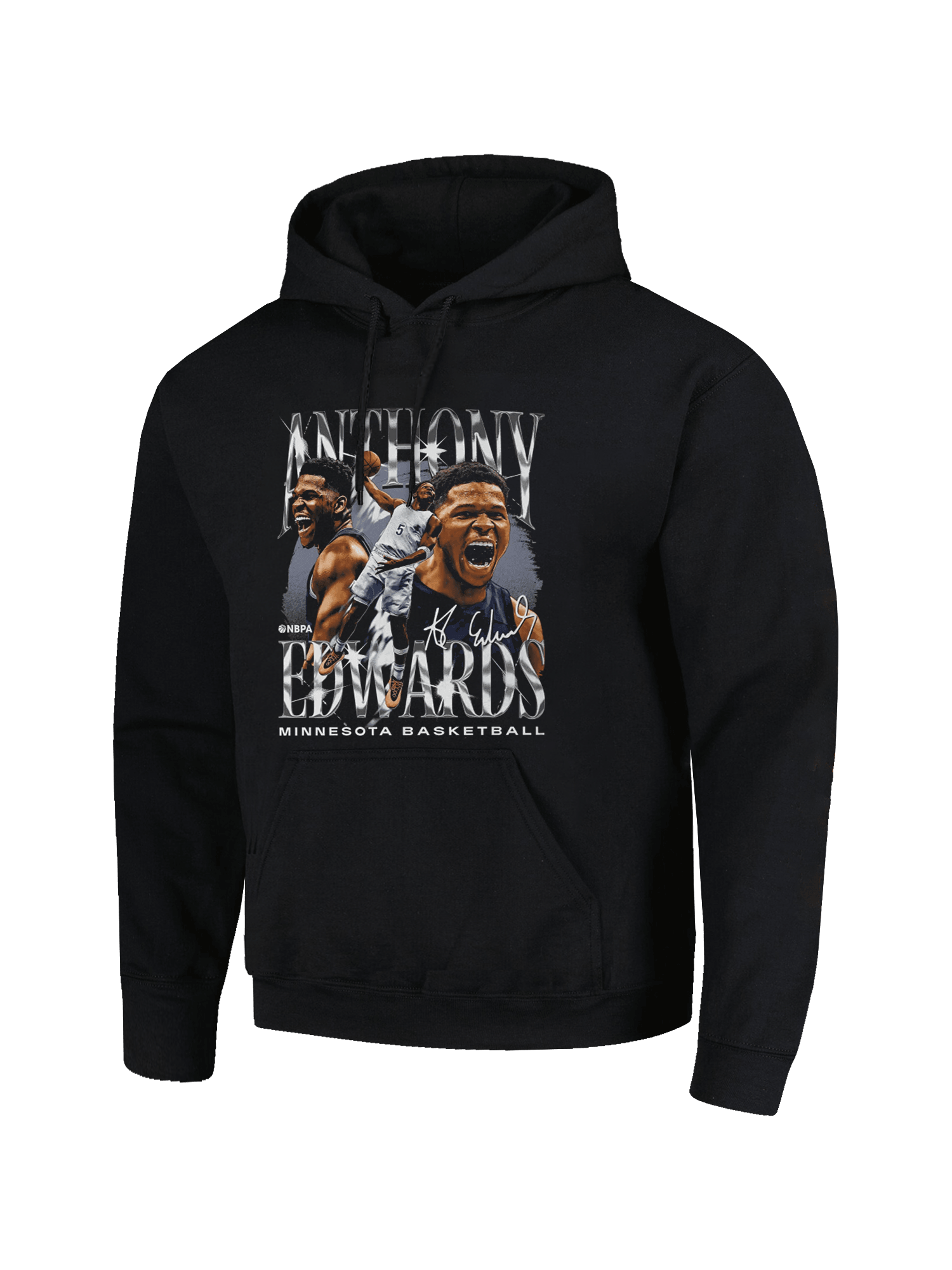 Anthony Edwards Minnesota Timberwolves 500 Level NBA Homage Hoodie Jumper - Black