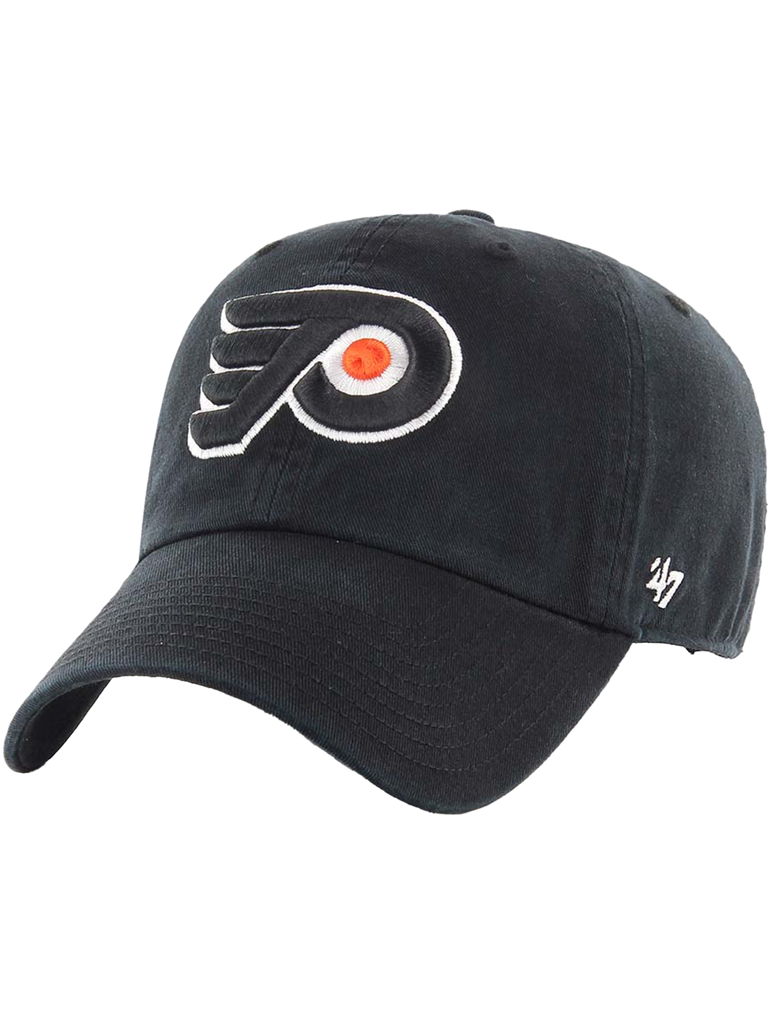 Philadelphia Flyers '47 NHL Team Clean Up Strapback Hat - Black