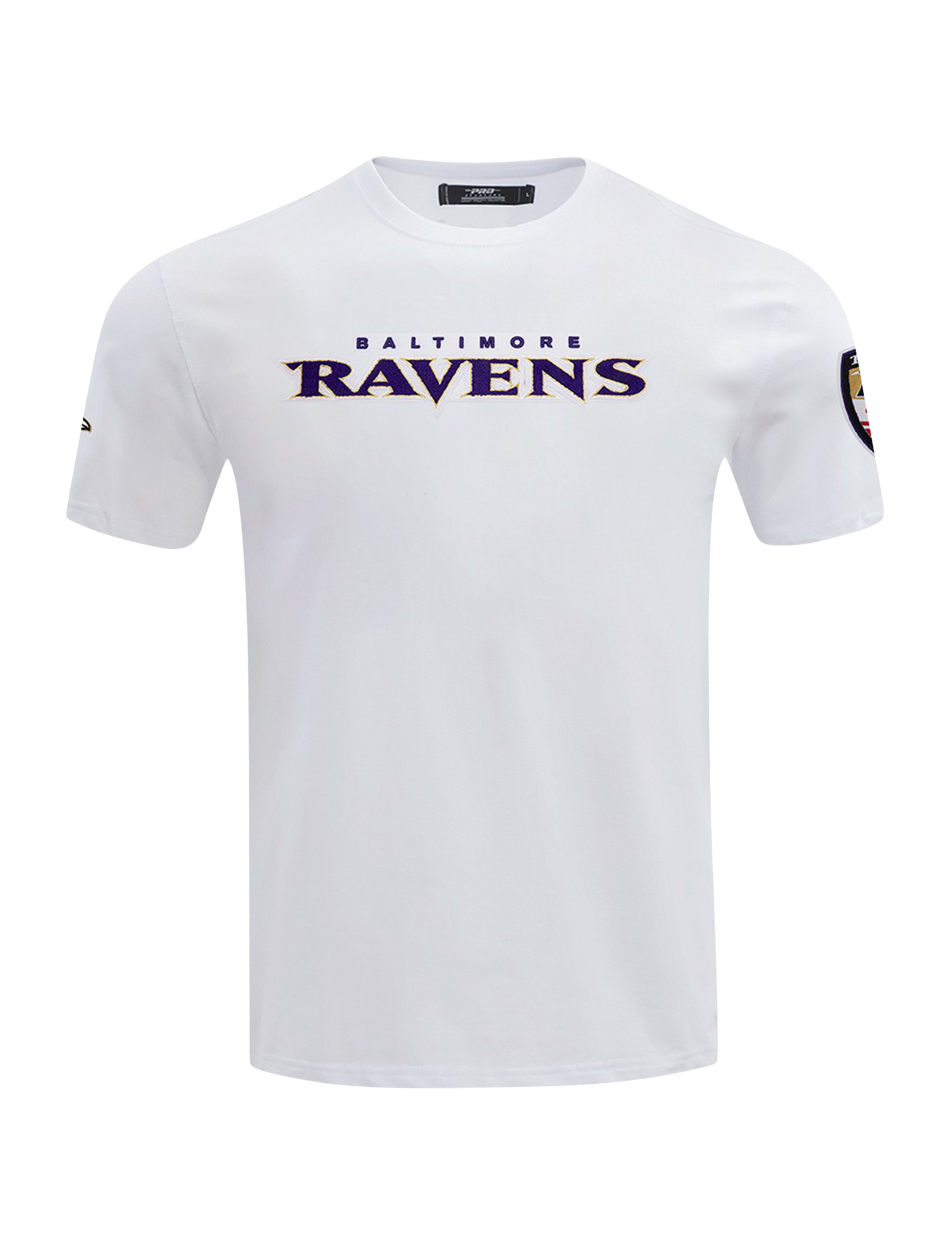 Baltimore Ravens Pro Standard NFL Classic Chenille Flex T-Shirt - White