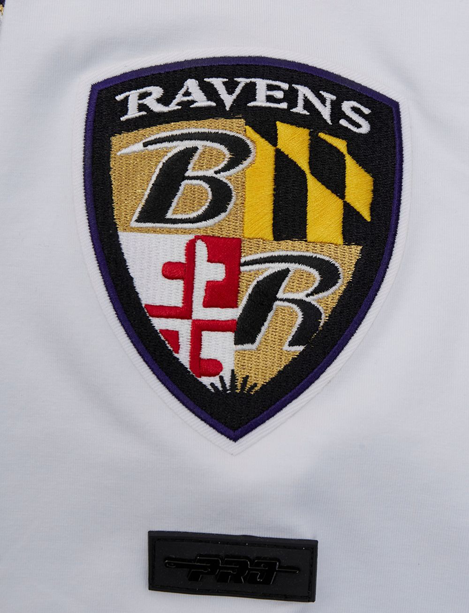 Baltimore Ravens Pro Standard NFL Classic Chenille Flex T-Shirt - White