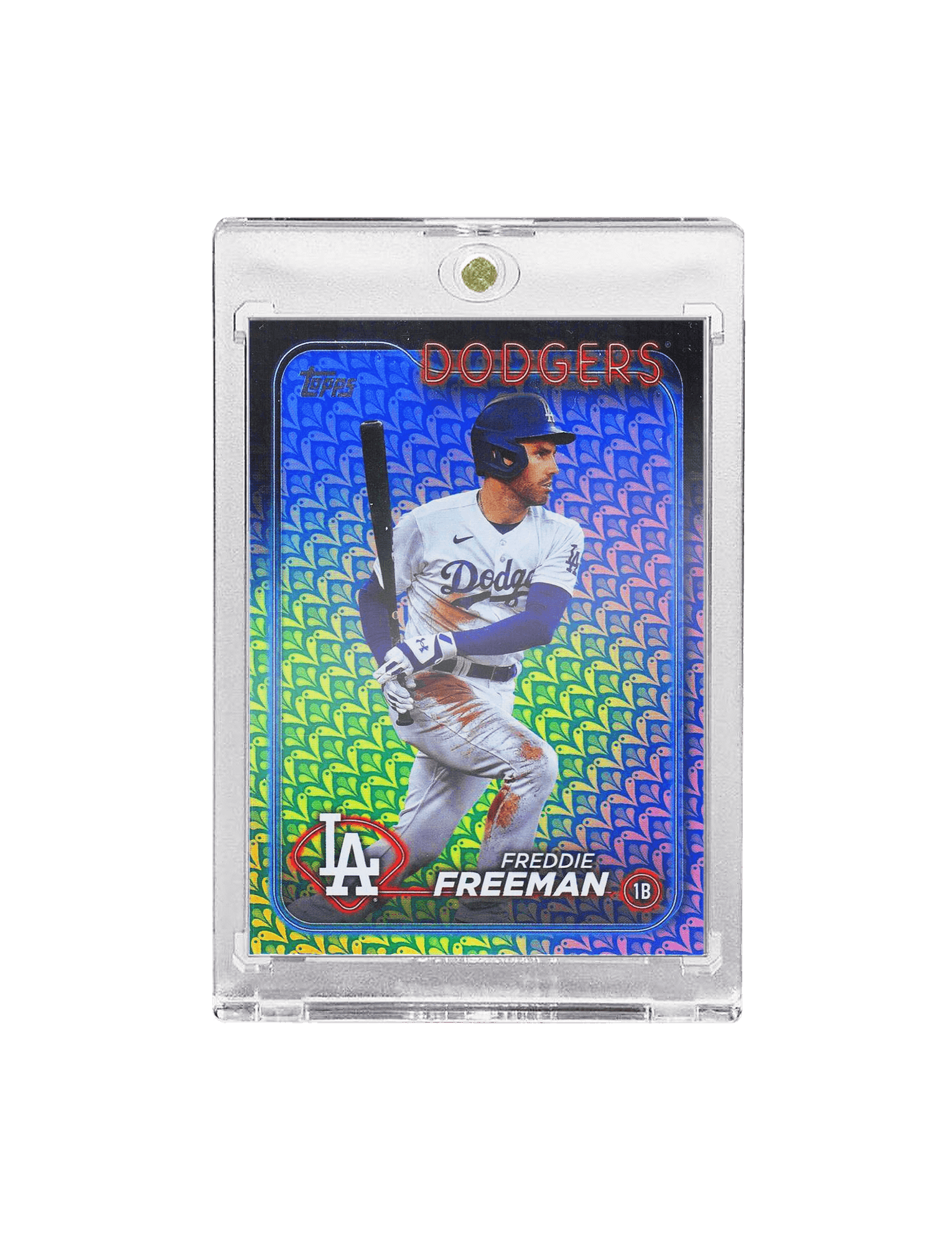 Freddie Freeman Los Angeles Dodgers Topps 24 Series 1 Holiday Foil Card