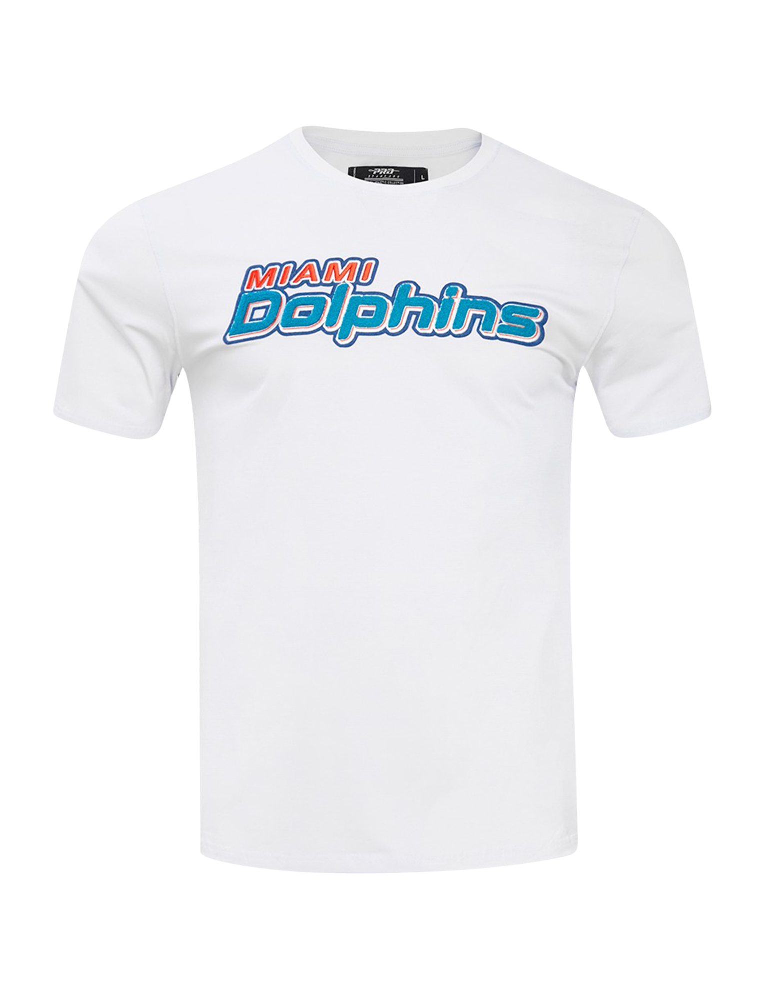 Miami Dolphins Pro Standard NFL Classic Chenille Flex T-Shirt - White