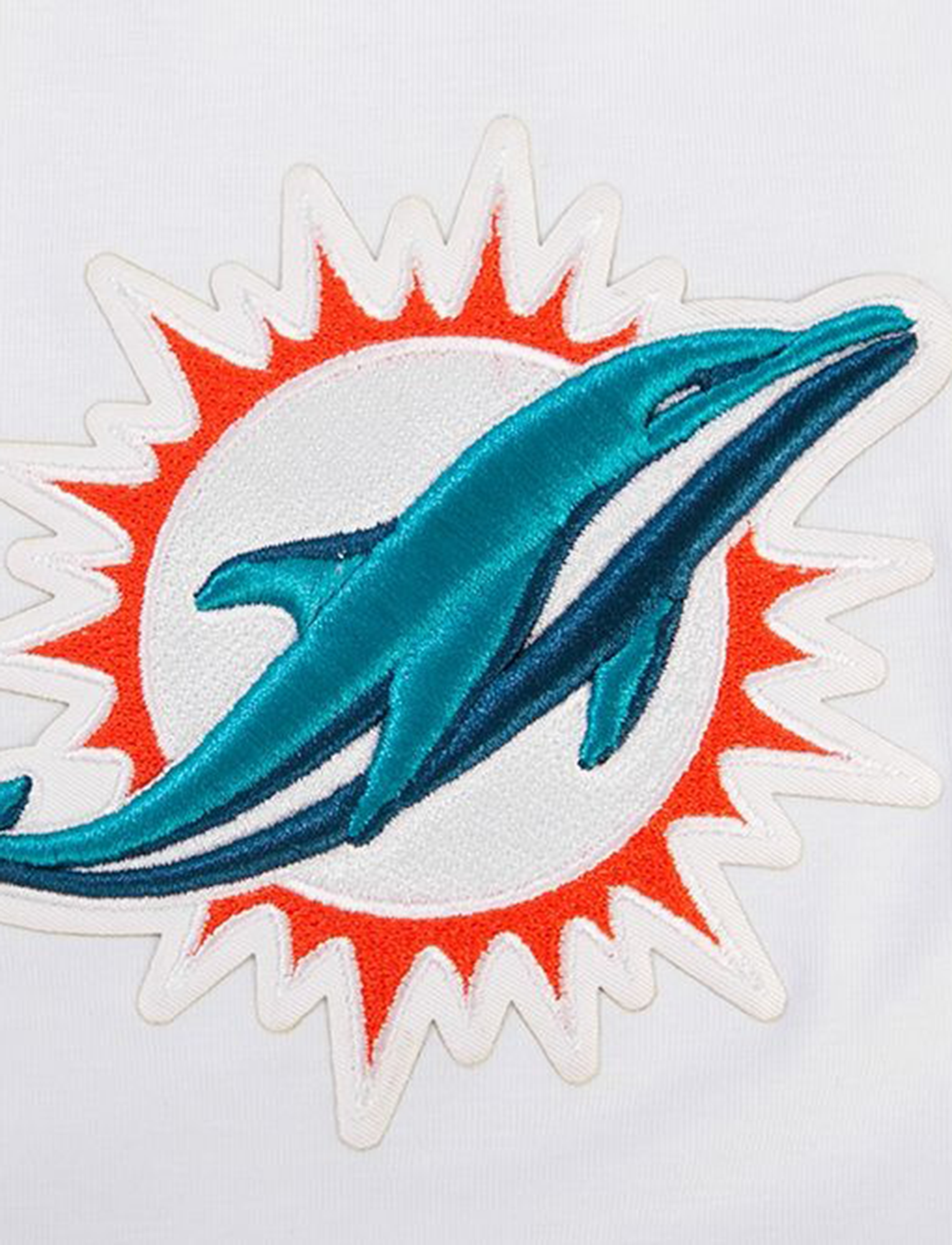 Miami Dolphins Pro Standard NFL Classic Chenille Flex T-Shirt - White