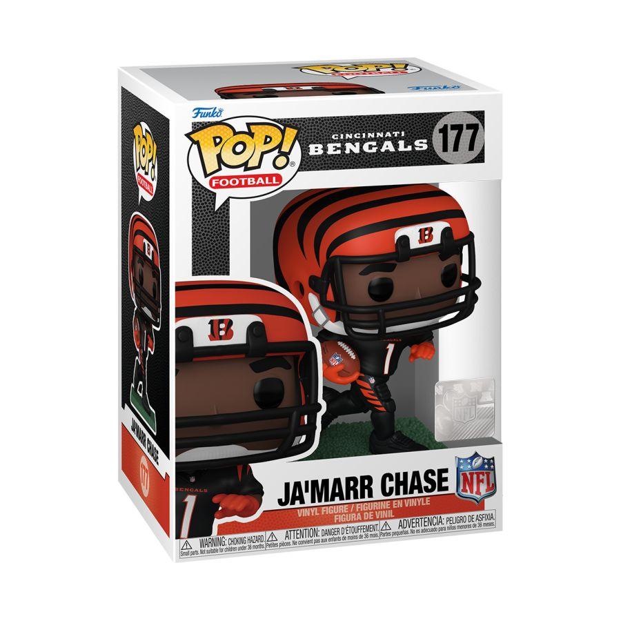 Ja'Marr Chase Cincinnati Bengals Funko NFL Pop Vinyl 3.75" Figure - Black