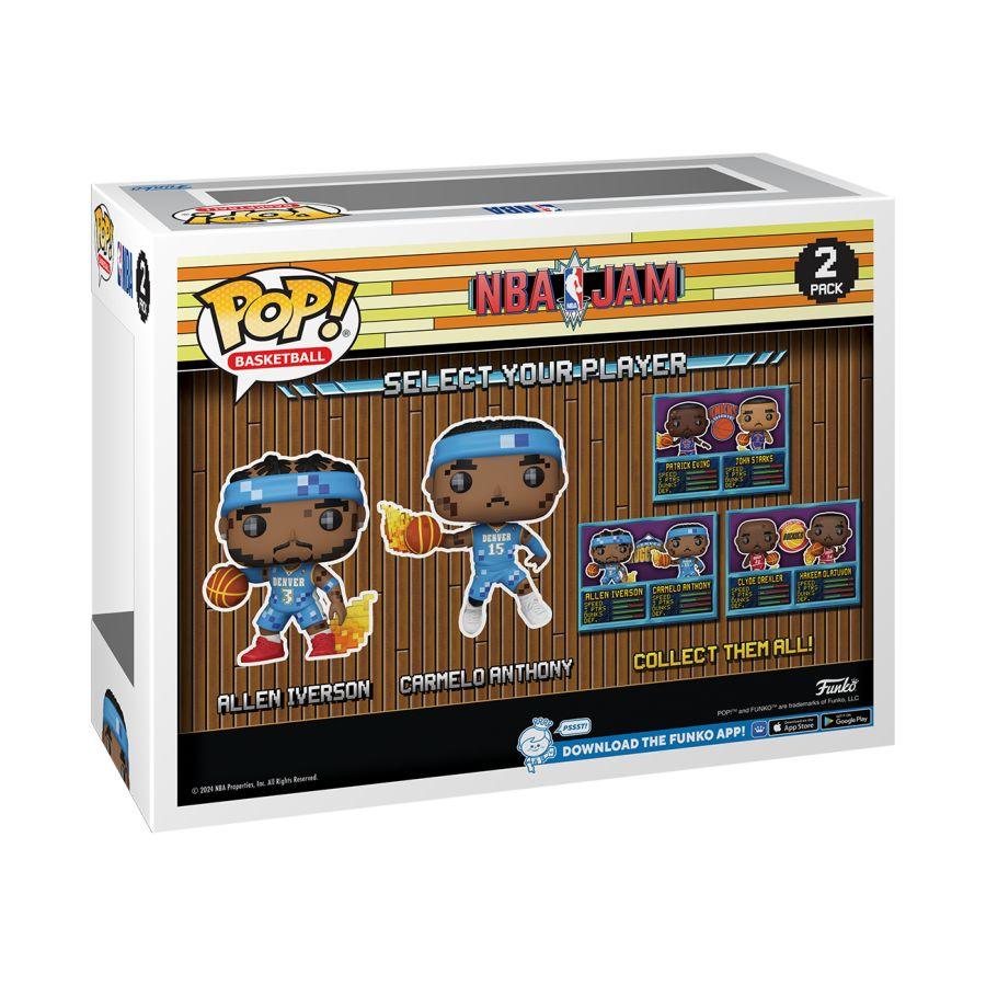 Iverson/Anthony Denver Nuggets Funko NBA Jam 2-Pack Pop Vinyl Figure Set