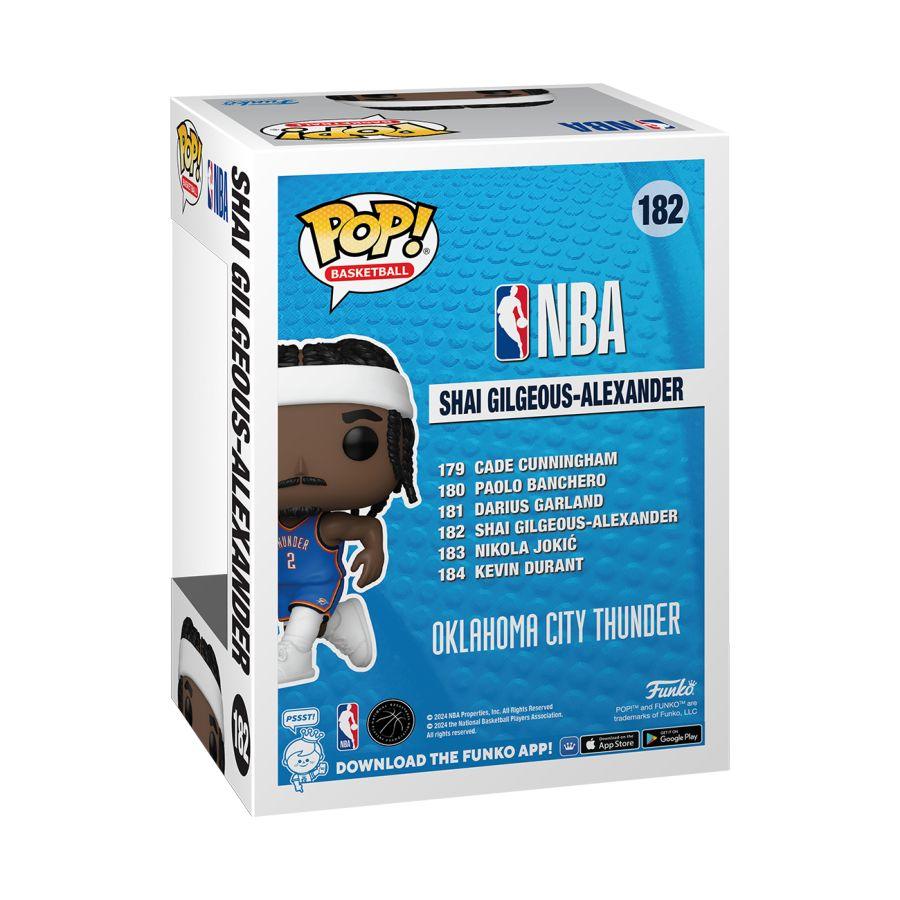 Shai Gilgeous-Alexander Oklahoma City Thunder Funko NBA 182 Pop Vinyl Figure