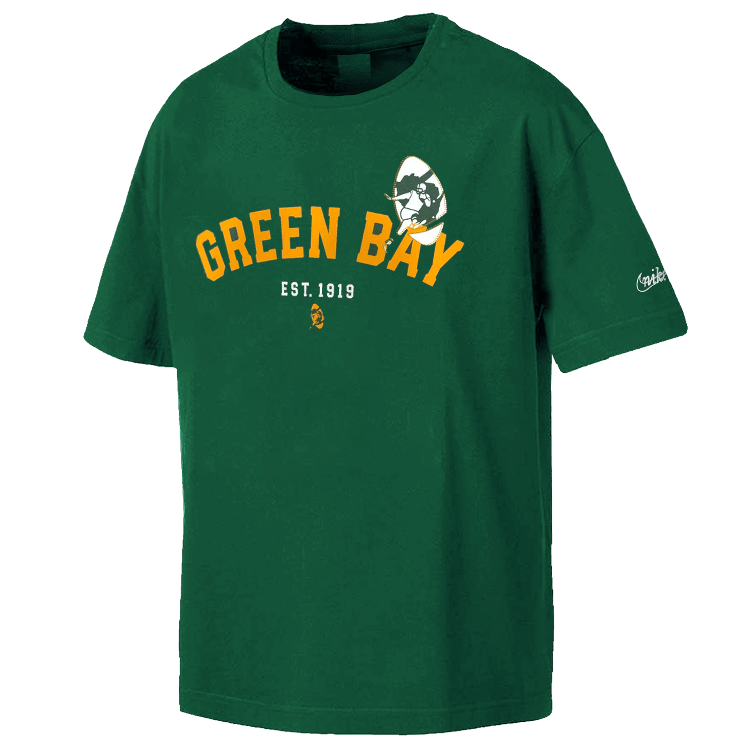 Green Bay Packers Nike NFL Rewind Oversized Heavyweight T-Shirt - Green