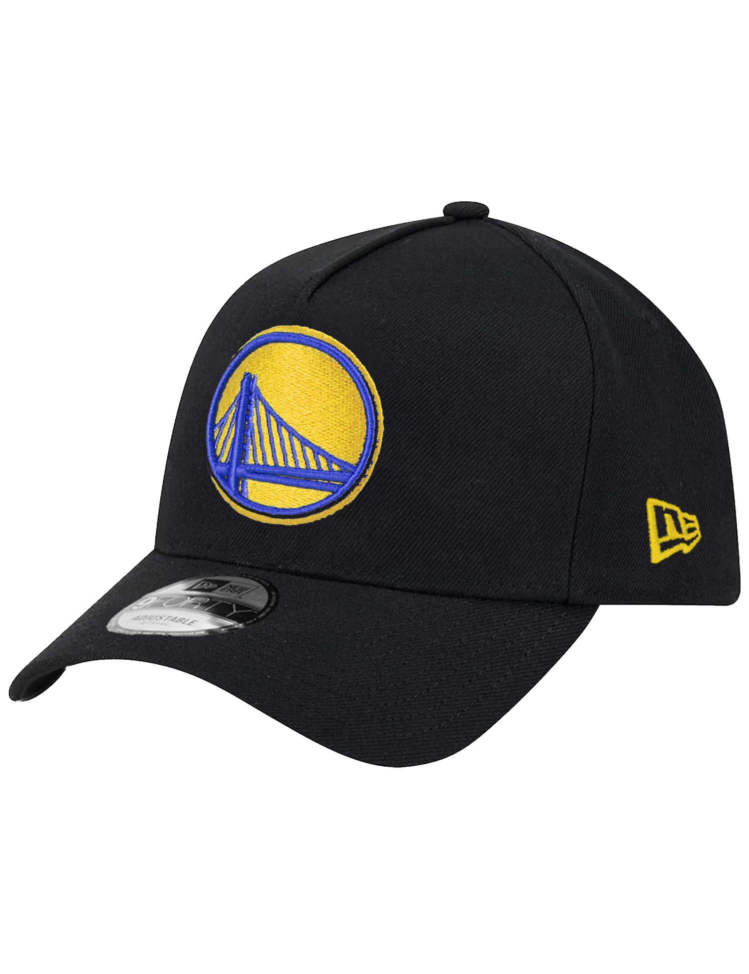 Golden State Warriors New Era NBA Team 9FORTY A-Frame Snapback Hat - Black