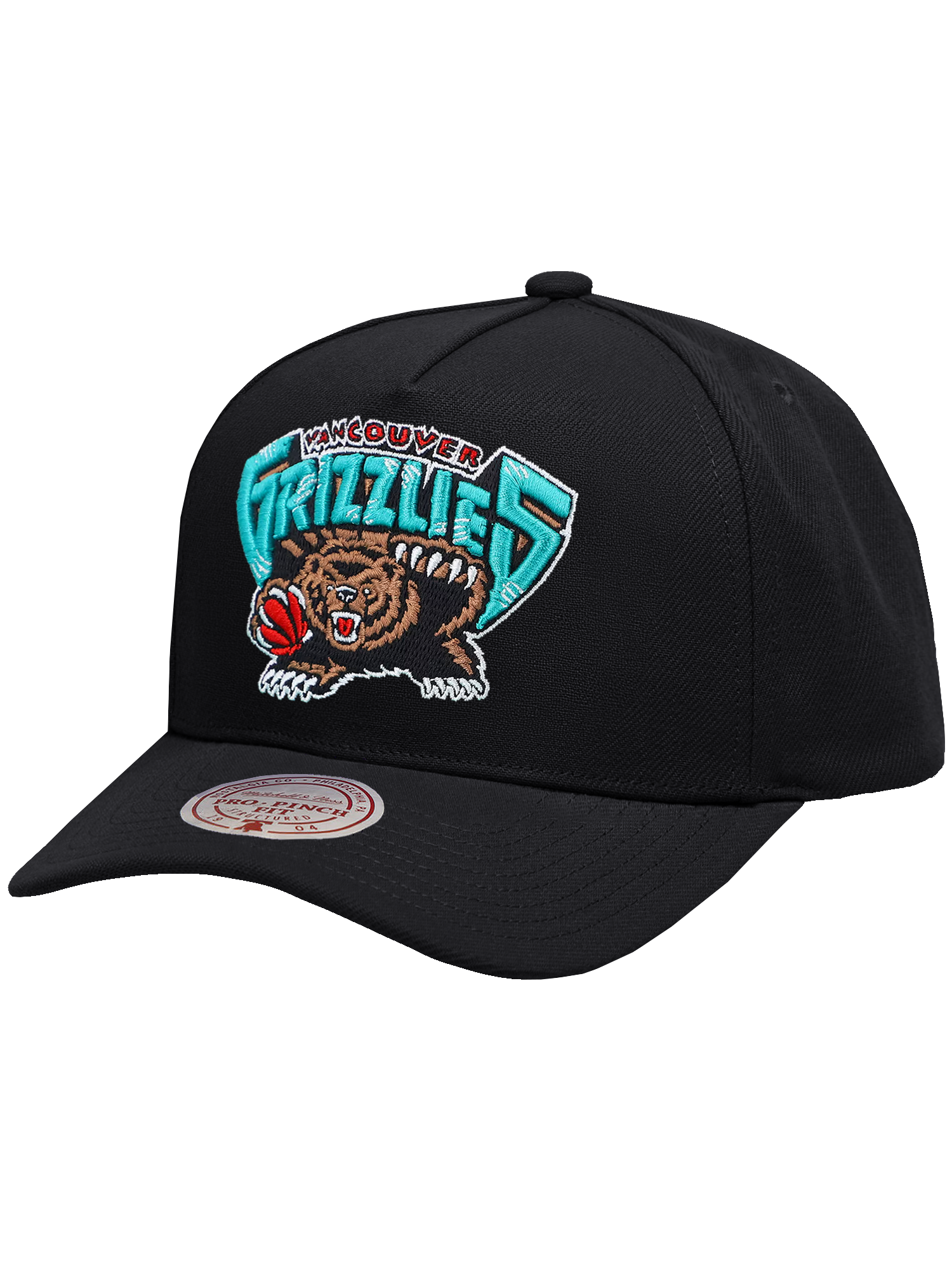 Memphis Grizzlies Mitchell & Ness NBA HWC Pro Pinch Snapback Hat - Black