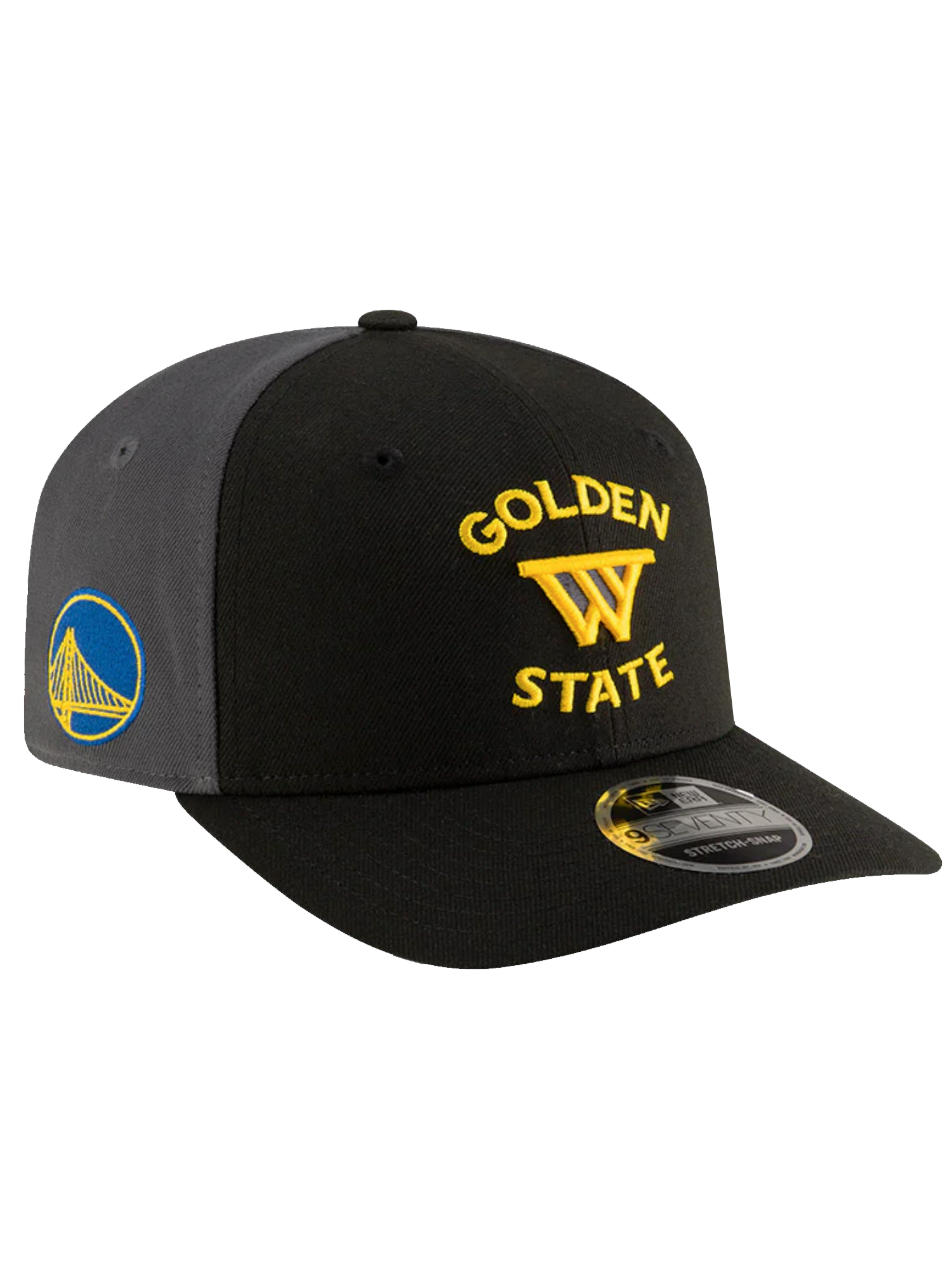 Golden State Warriors New Era NBA Statement 9SEVENTY Stretch Snapback Hat - Black