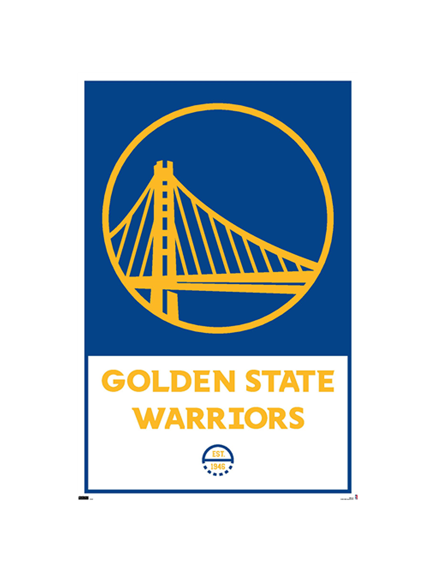 Golden State Warriors Trends NBA 61 x 91.5cm Logo Poster