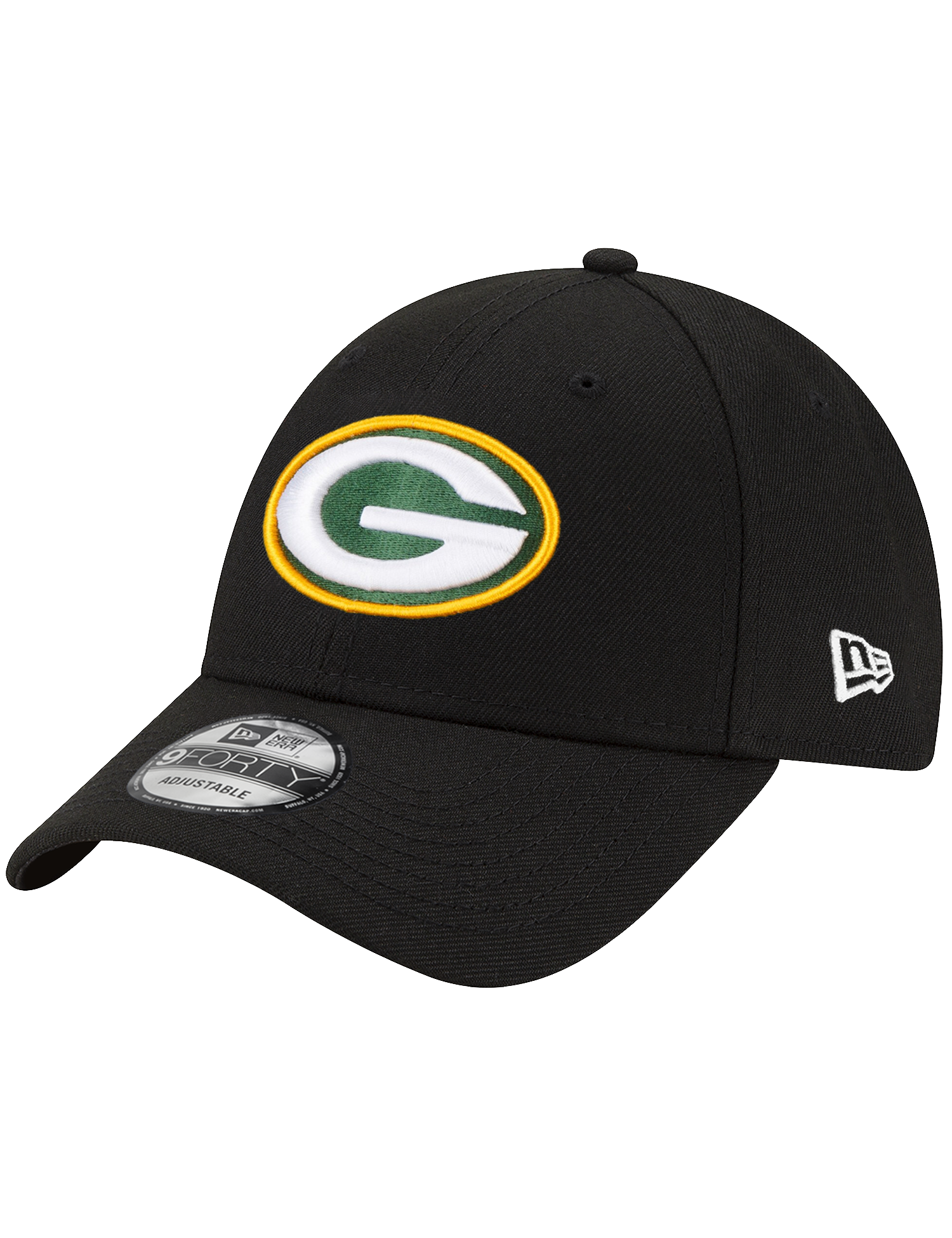 Green Bay Packers New Era NFL Team 9FORTY Snapback Hat - Black